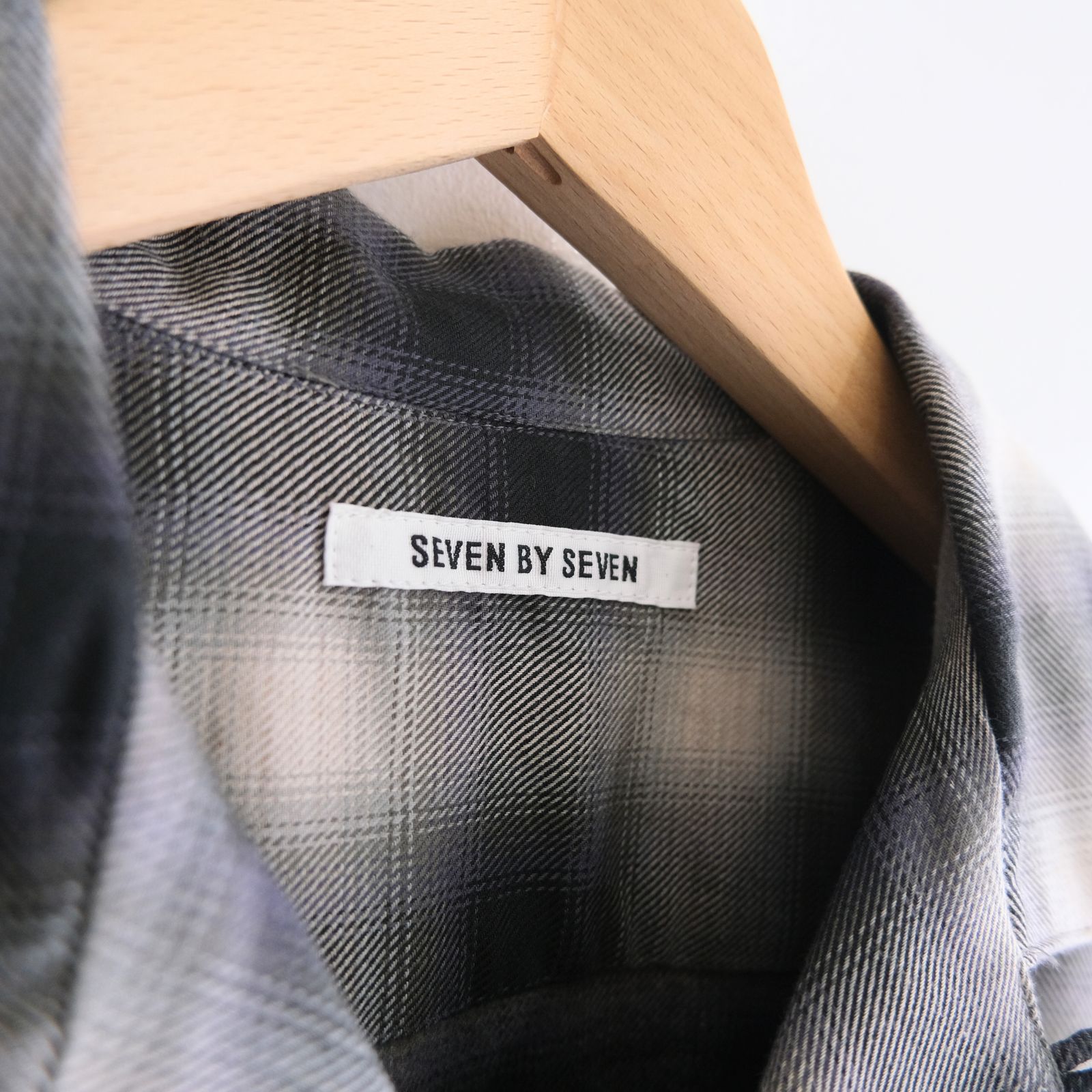 OMBRE CHECK OPEN COLLAR SHIRTS ‐Cotton Yak‐ / シャツ / チェックシャツ / オンブレチェック / Check