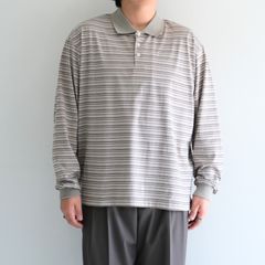 Brief Stripe Rugby TEE / ブリーフストライプラグビーTシャツ（LIGHT KHAKI）