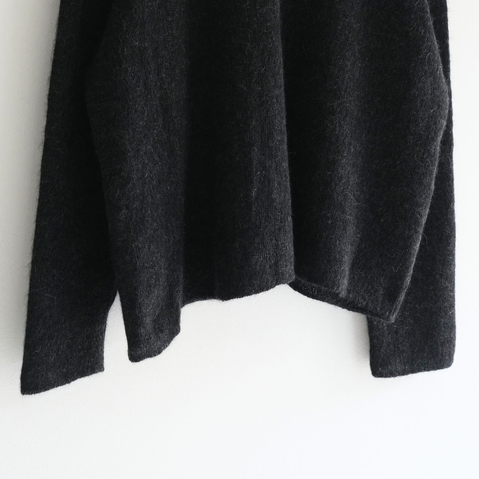 【残り1点】Kid Mohair Knit Shirts（Black）