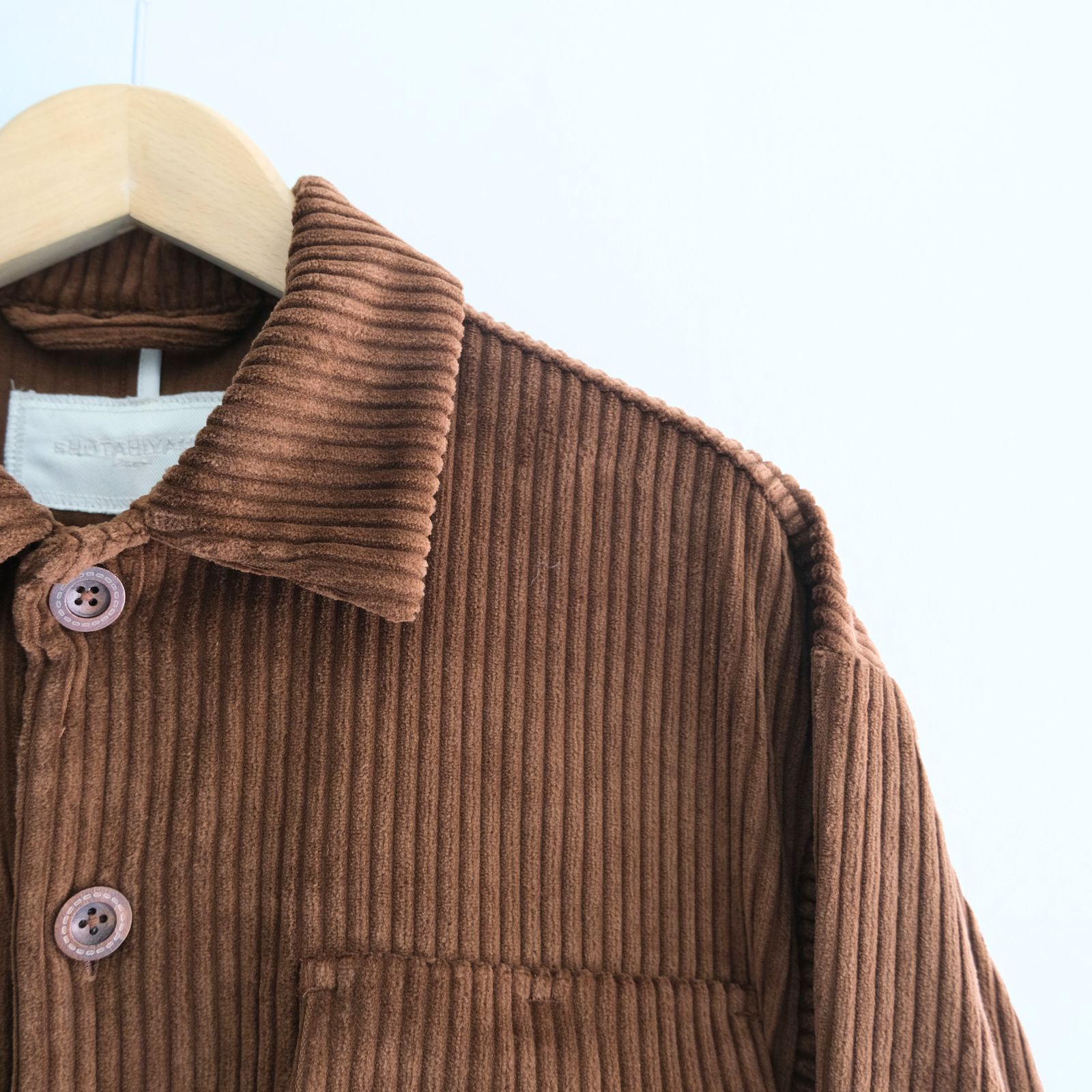 【残り1点】WIDE-WALE CORDUROY SAFARI JACKET（BROWN）