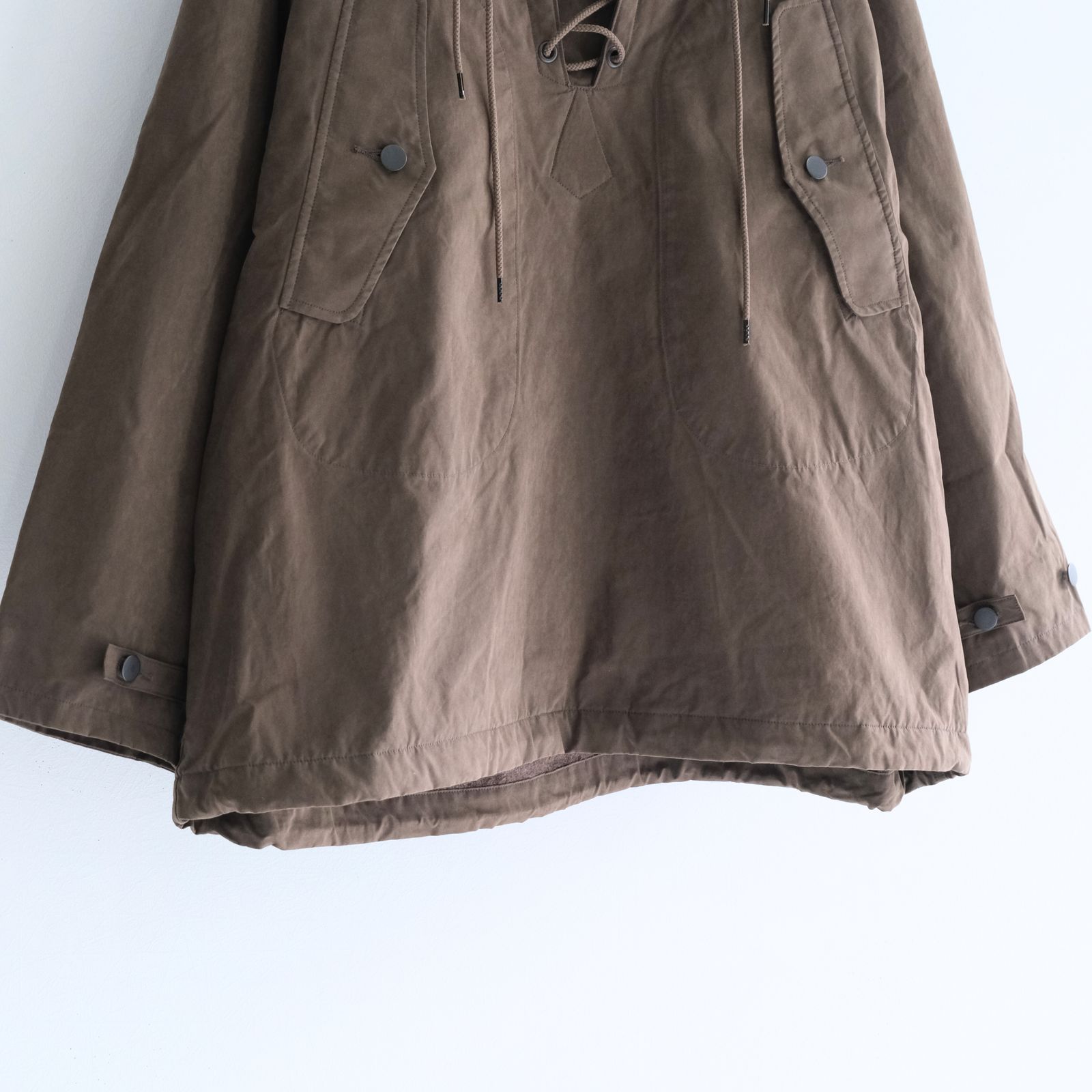 WAXED WEATHER PARKA / プルオーバー / パーカー / ワックス加工 / OLIVE BROWN