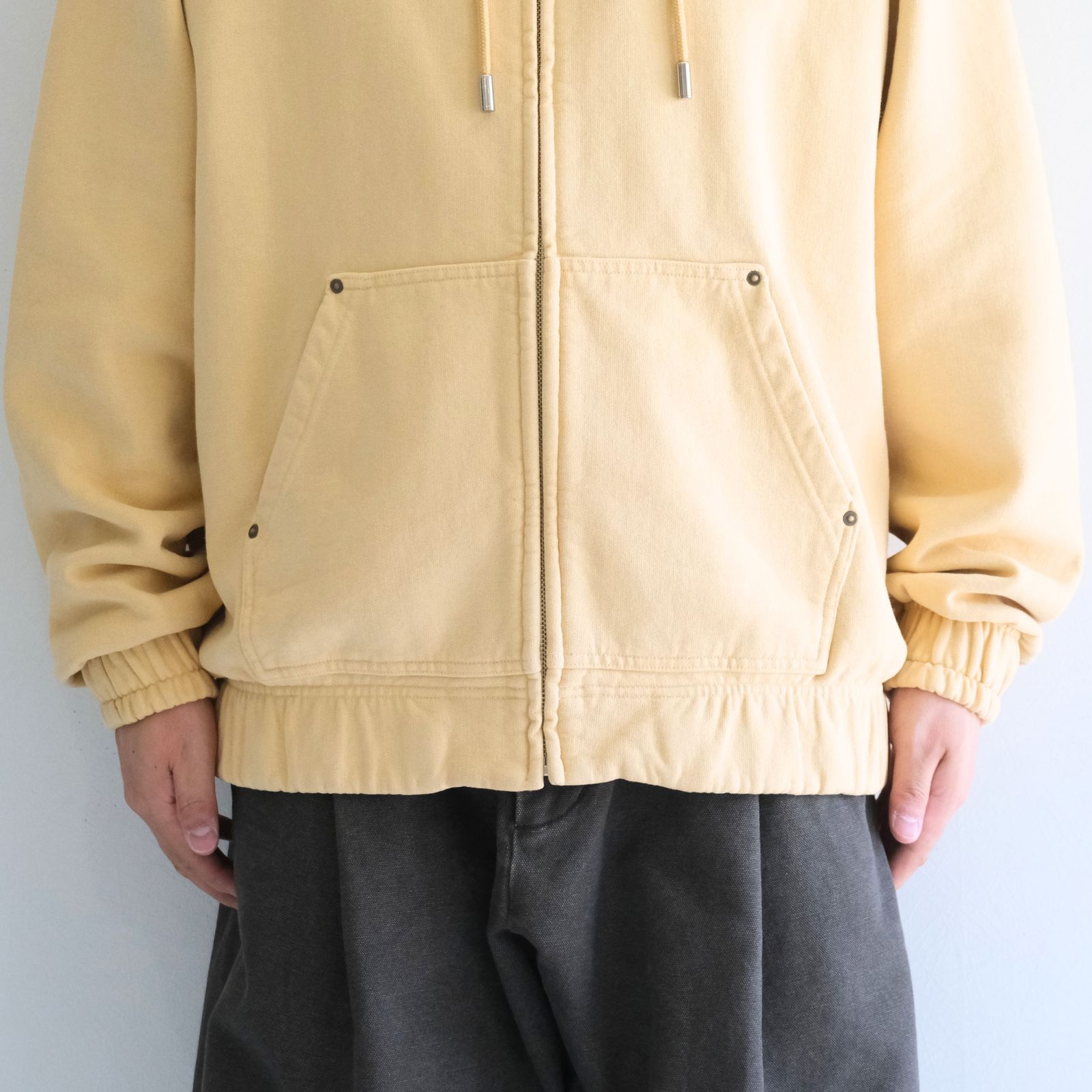 【残り1点】ACTIVE PARKA  ‐Processed Sweat‐（Yellow）