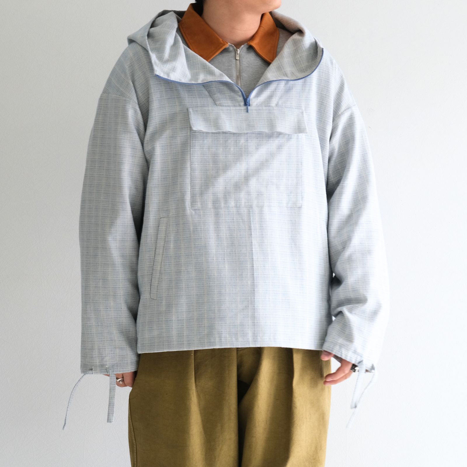 "JONATHAN" Oversized Anorak Parka / アノラックパーカー / L.BLUE