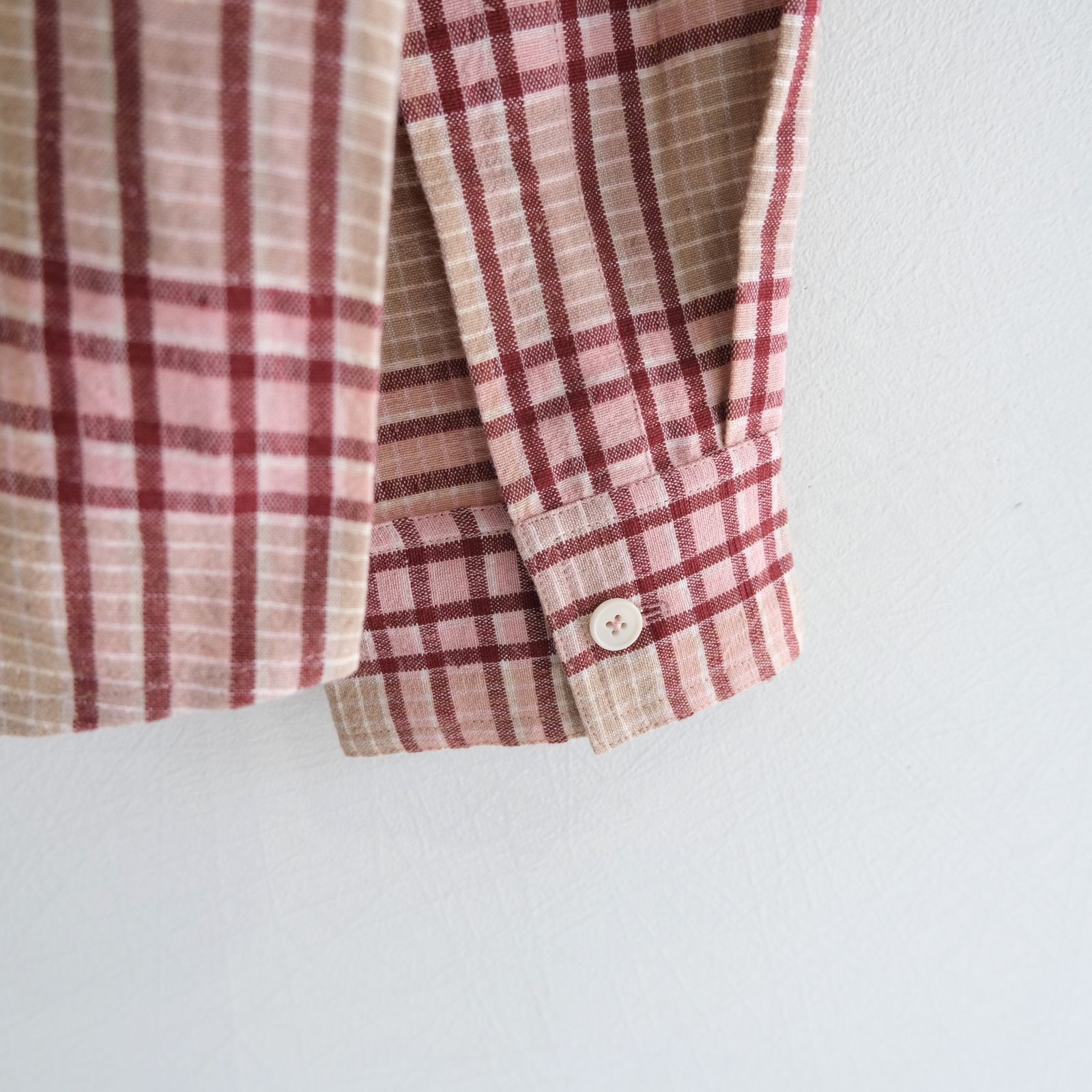 PLANE SHIRT / プレーンシャツ（FLORA CHECK HANDLOOM）