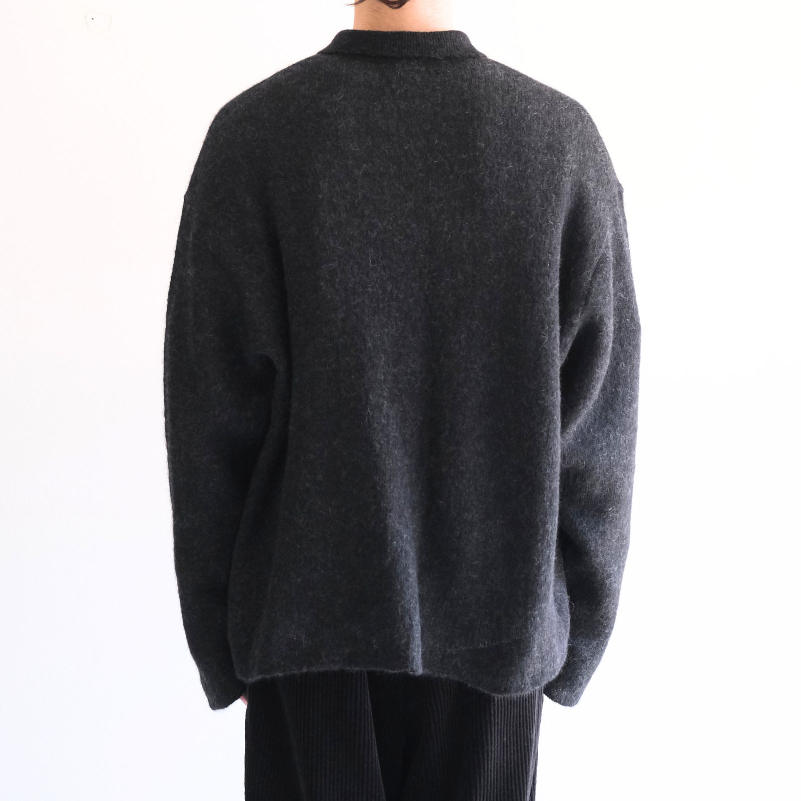 【残り1点】Kid Mohair Knit Shirts（Black）