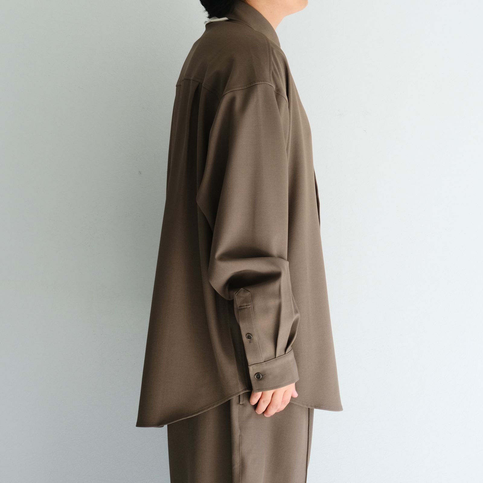 MERELY US LAZY OVERSHIRT / シャツ / 長袖 / DARK TAUPE