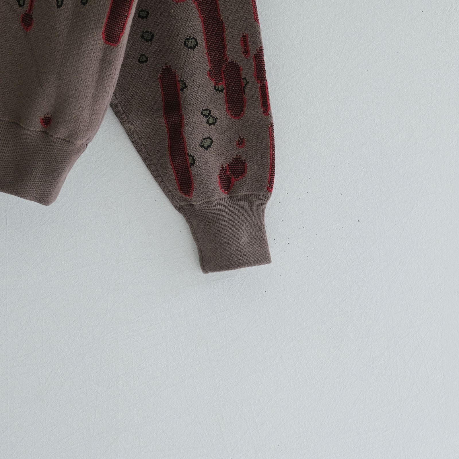 DRIP JACQUARD COTTON CREWNECK SWEATER / セーター / ジャガード織り / ECRU