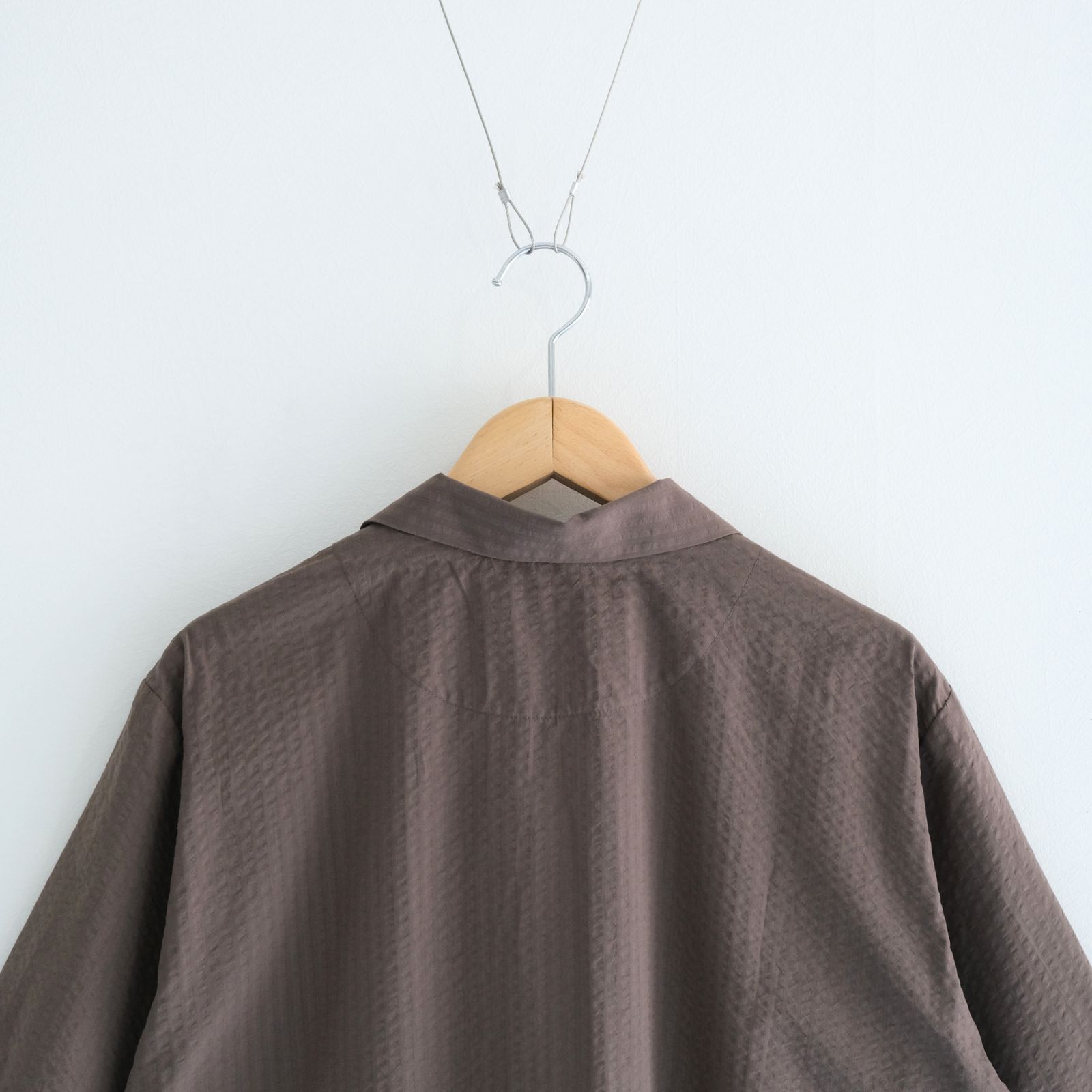 Mirari Seersucker Shirt / シャツ / シアサッカー / Brown
