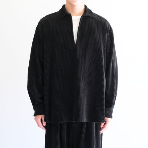 【残り1点】Corduroy Skipper Shirts（Black）