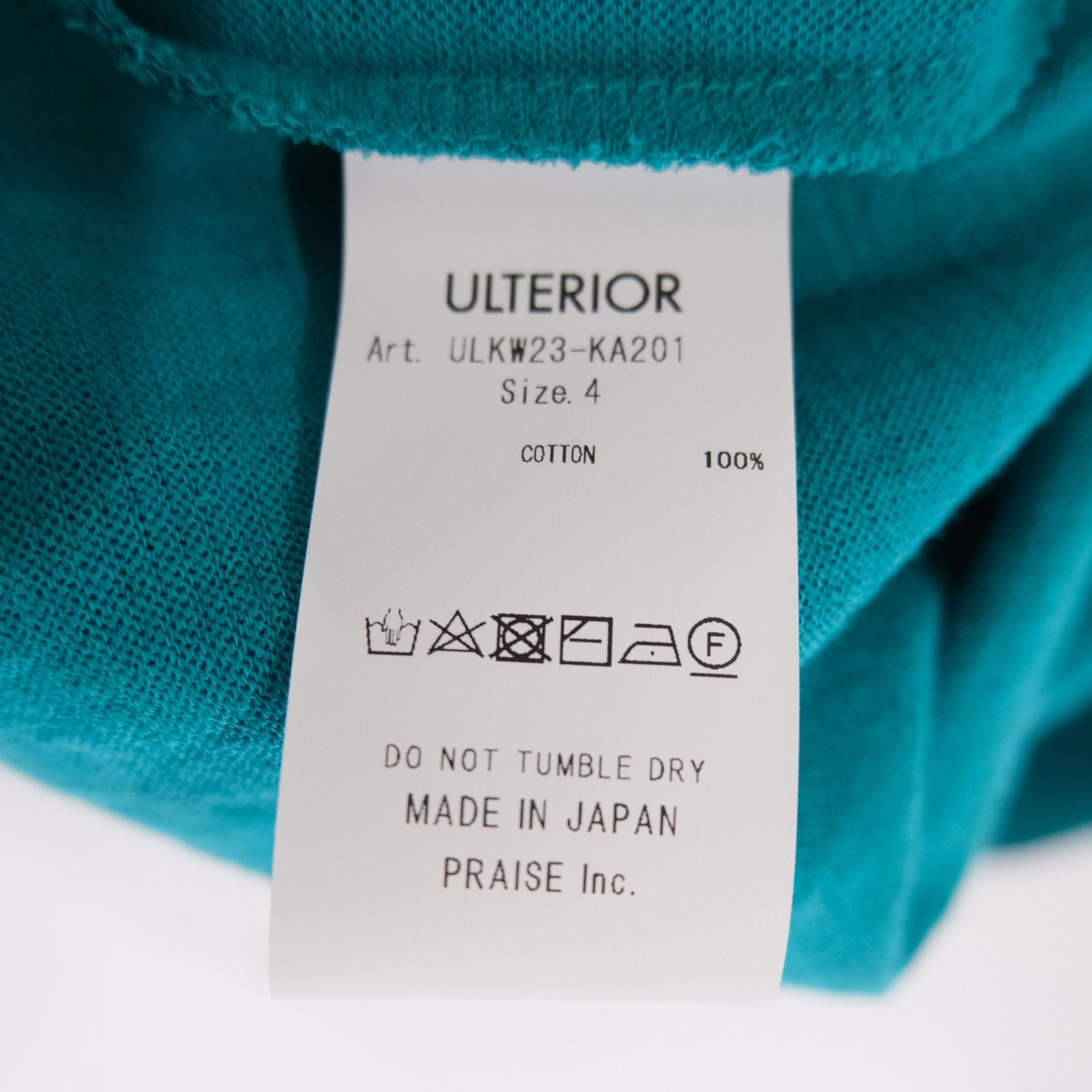 TWISTED COTTON KNIT PULLOVER / ニット / コットン / PEACOCK GREEN