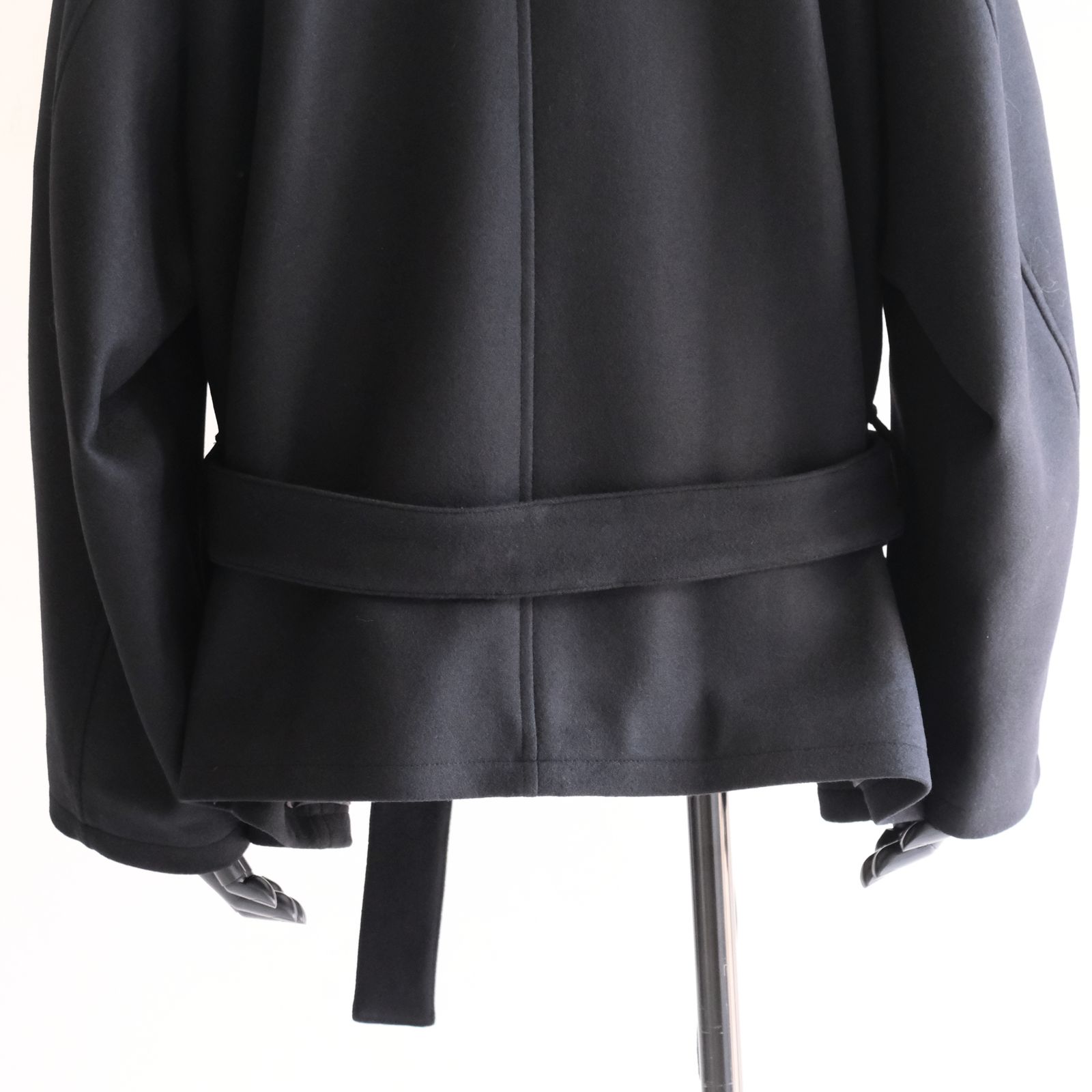 【残り1点】Wool Raglan Pea Coat（Black）