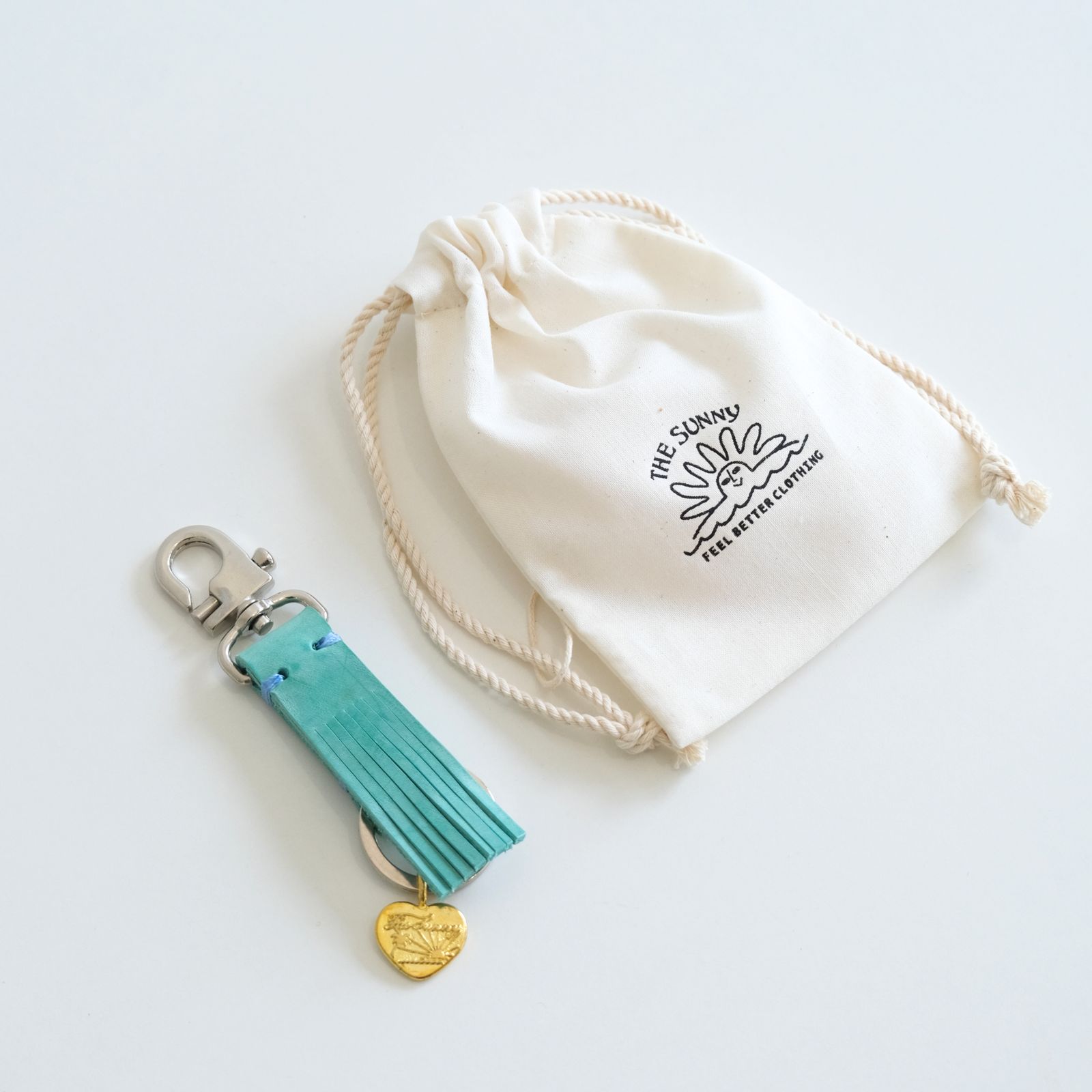 【残り1点】FRINGE KEY HOLDER（turquoise）