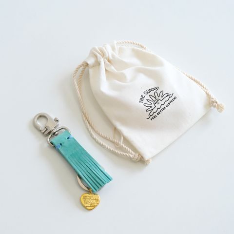 【残り1点】FRINGE KEY HOLDER（turquoise）