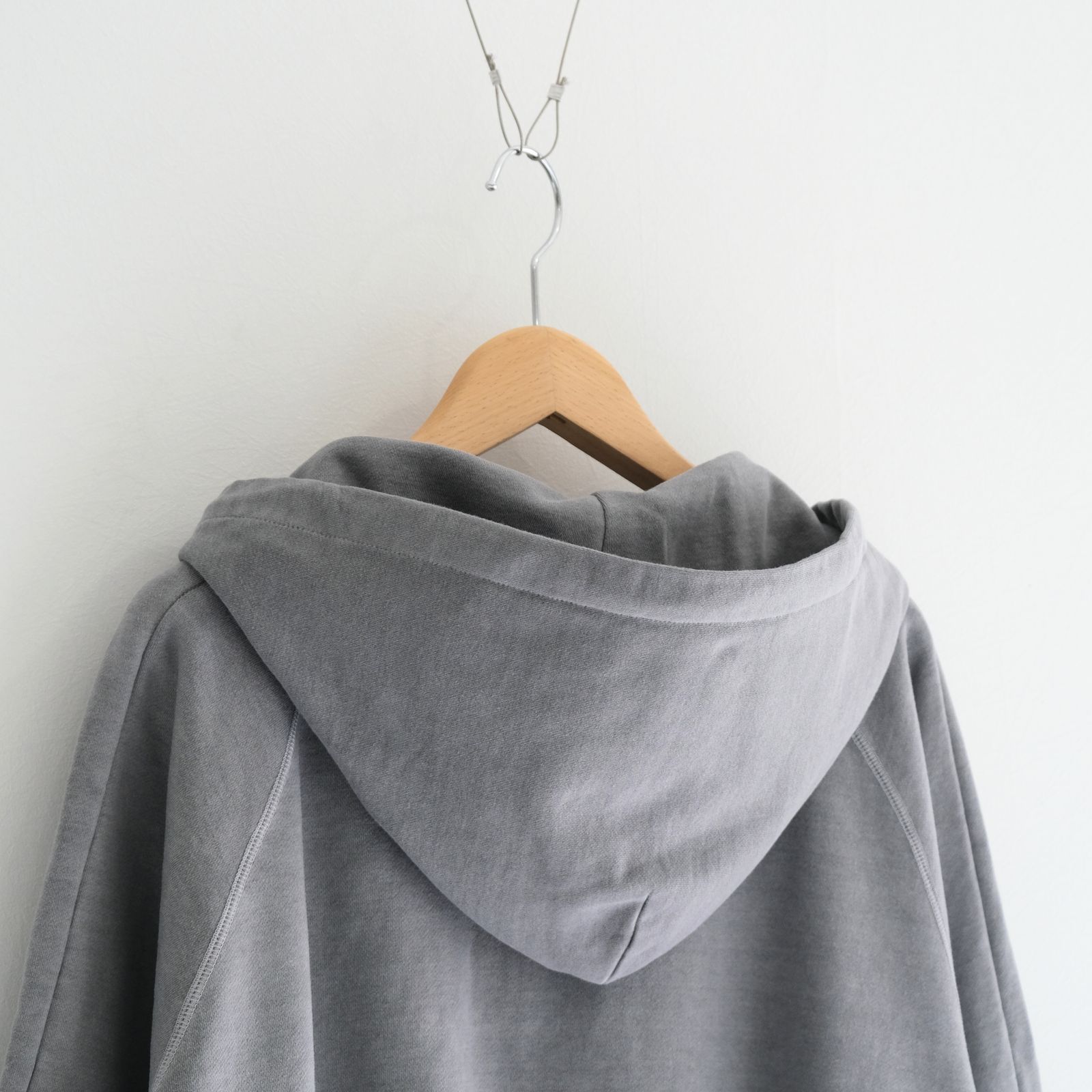ZIP SWEAT HOODY / ジップアップパーカー / BLACK