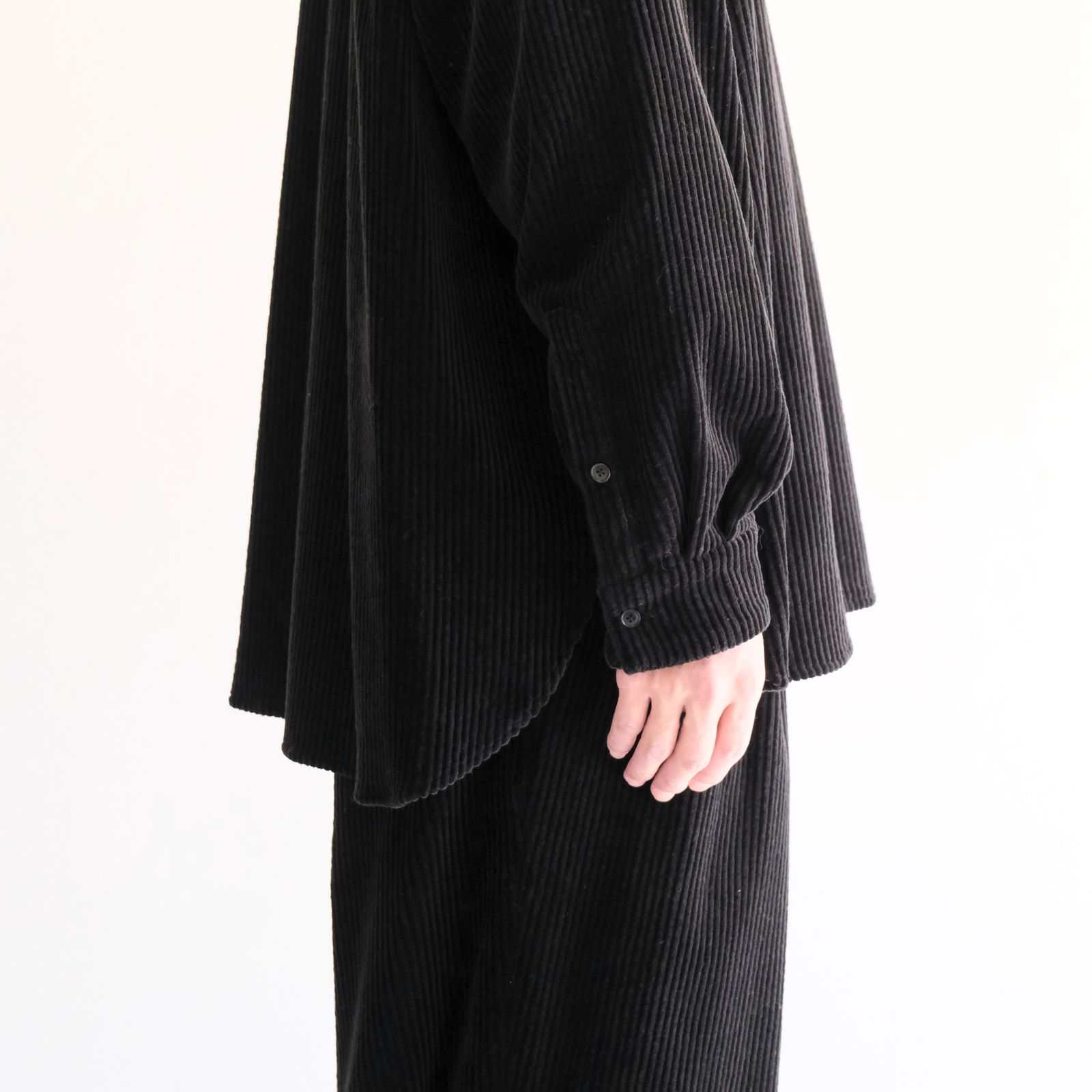 【残り1点】Corduroy Skipper Shirts（Black）