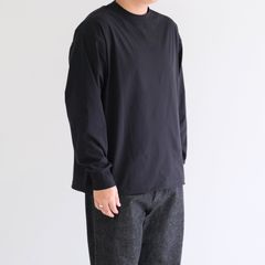 DRY DRAW CORD LONG SLEEVE T-SHIRTS / ロングスリーブTシャツ / UPF50＋ / 紫外線カット / BLACK