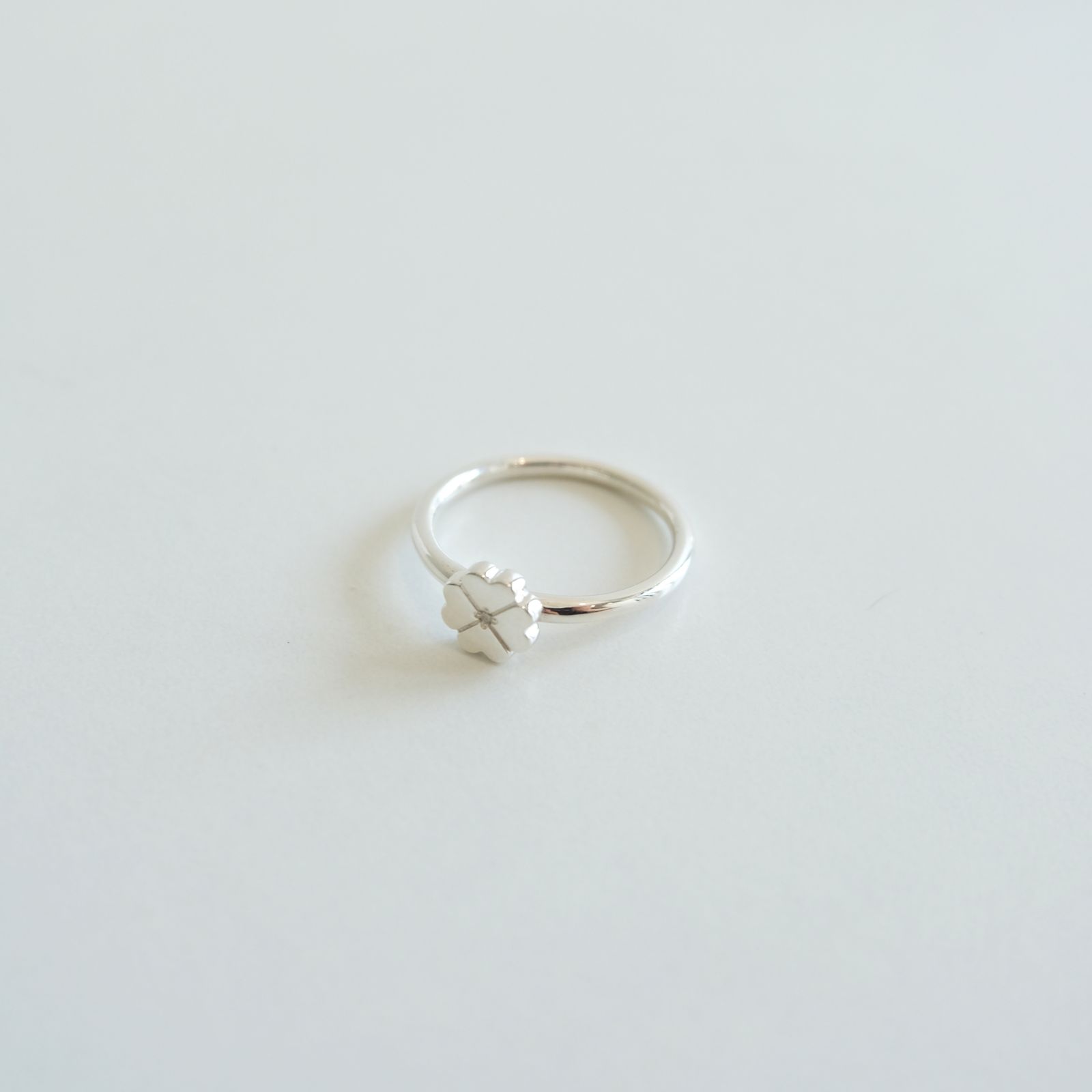 FLOWER PINKY RING（Sterling Silver）