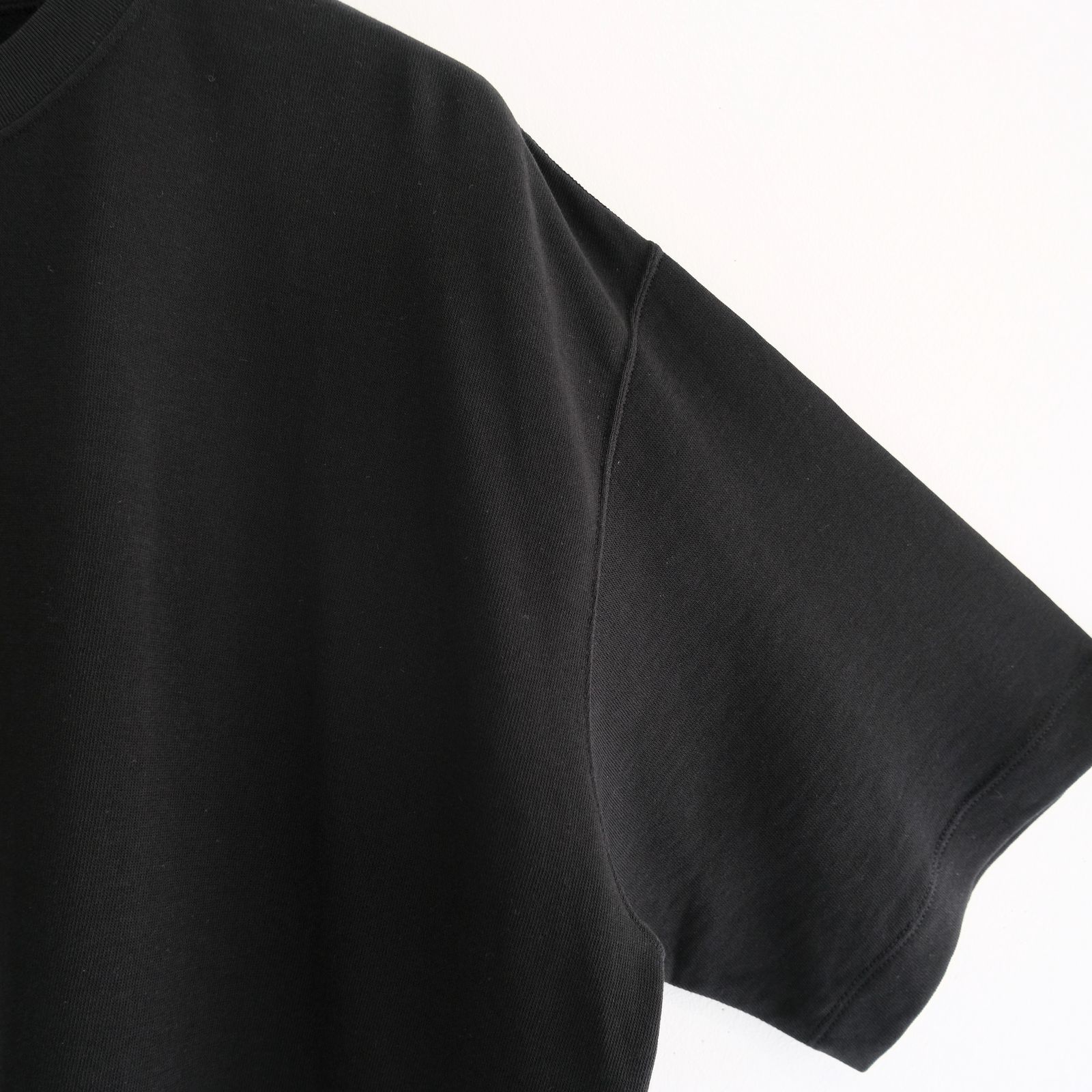 SOFT DRY SHORT LOOP TERRY SWEAT TEE （BLACK）