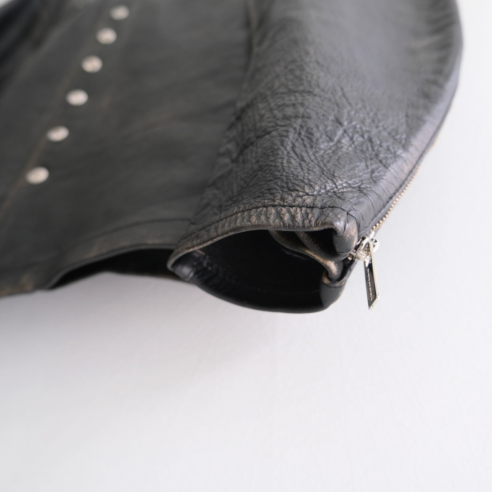 LEATHER RIDERS JACKET ‐Cow Heavy Vintage finish‐ / ジャケット / レザージャケット /  ライダースジャケット / Cow leather / 牛革 / Black