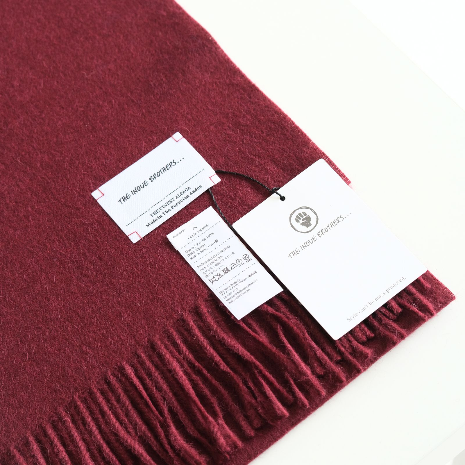 Brushed Scarf（Burgundy）