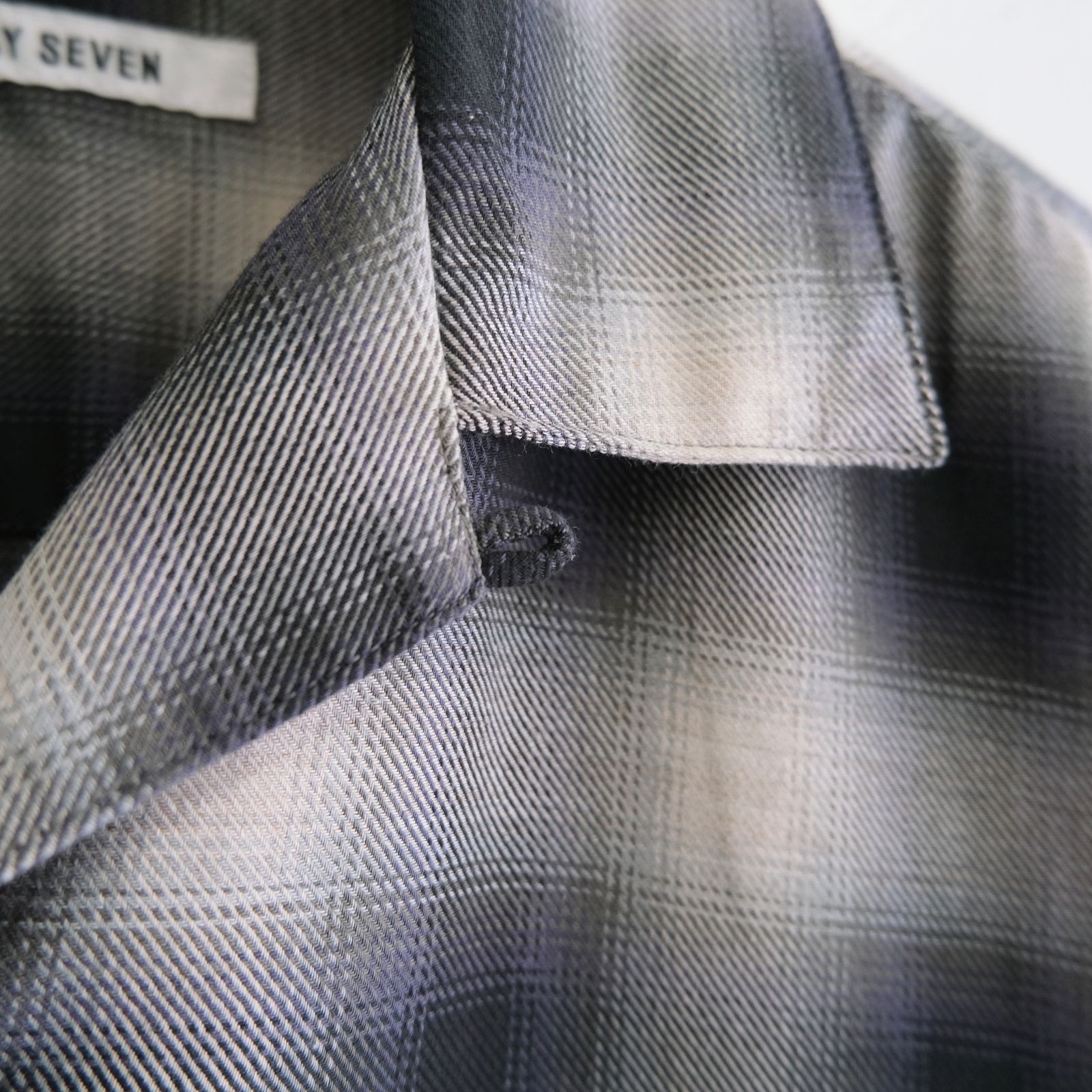 OMBRE CHECK OPEN COLLAR SHIRTS ‐Cotton Yak‐ / シャツ / チェックシャツ / オンブレチェック / Check