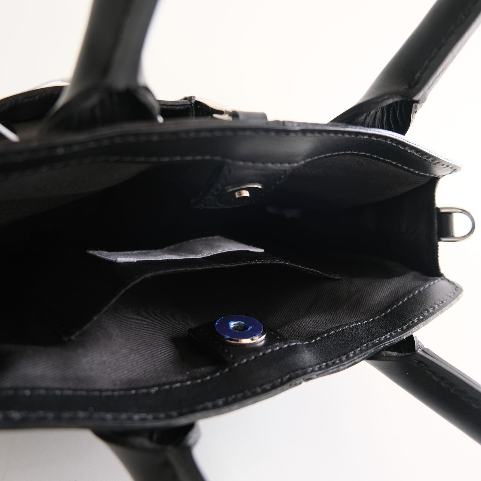P.RECTANGLE LEATHER HELMET BAG PLAY / ヘルメットバッグ / BLACK
