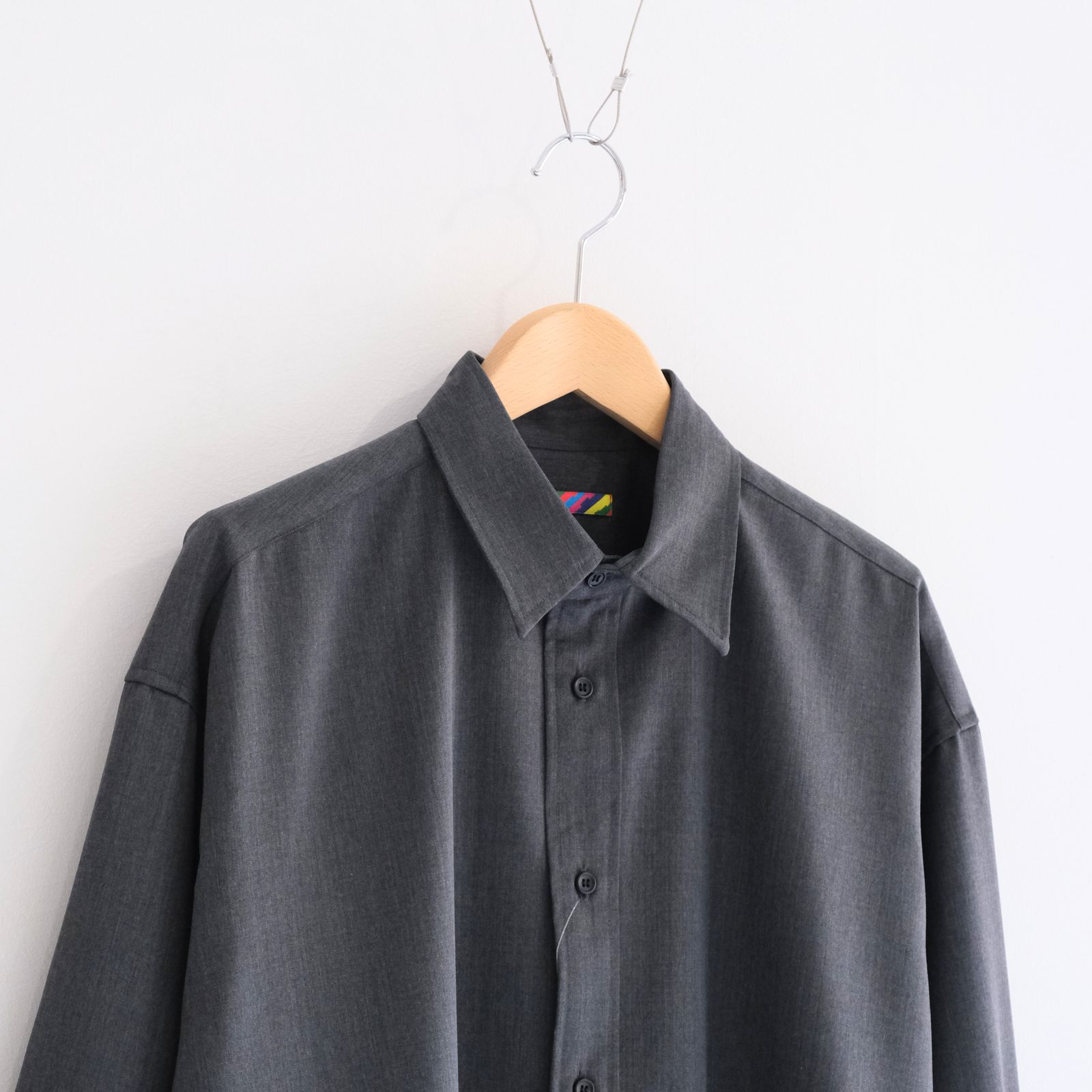 WOOL-POLY STANDARD SHIRT / シャツ / GRAY
