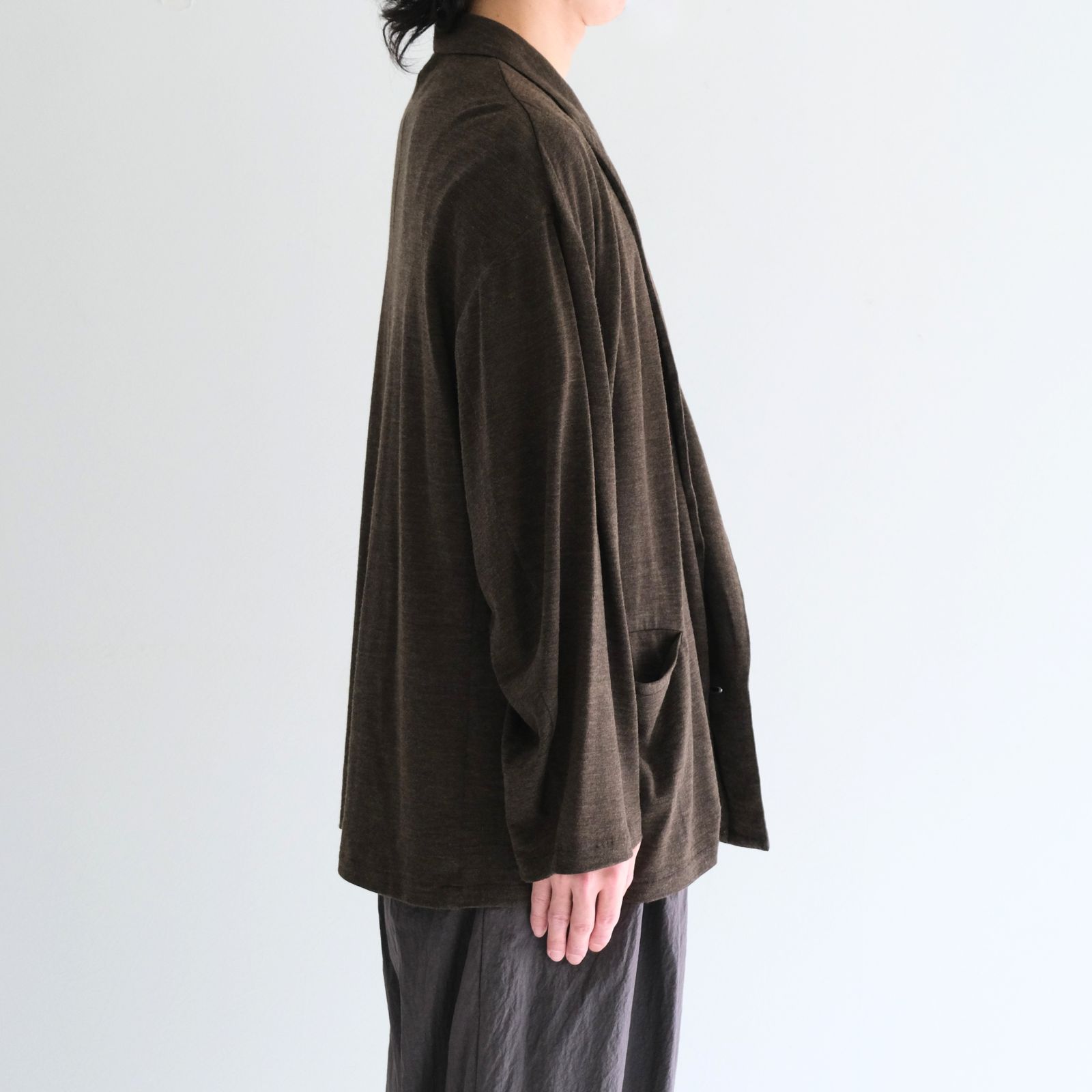Wool Jersey JKT / ウールジャージージャケット（Brown）