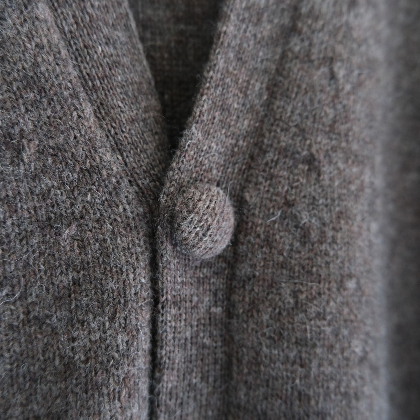 ALPACA ENSEMBLE KINT PULLOVER / ニット / アルパカ / ウール / BROWN