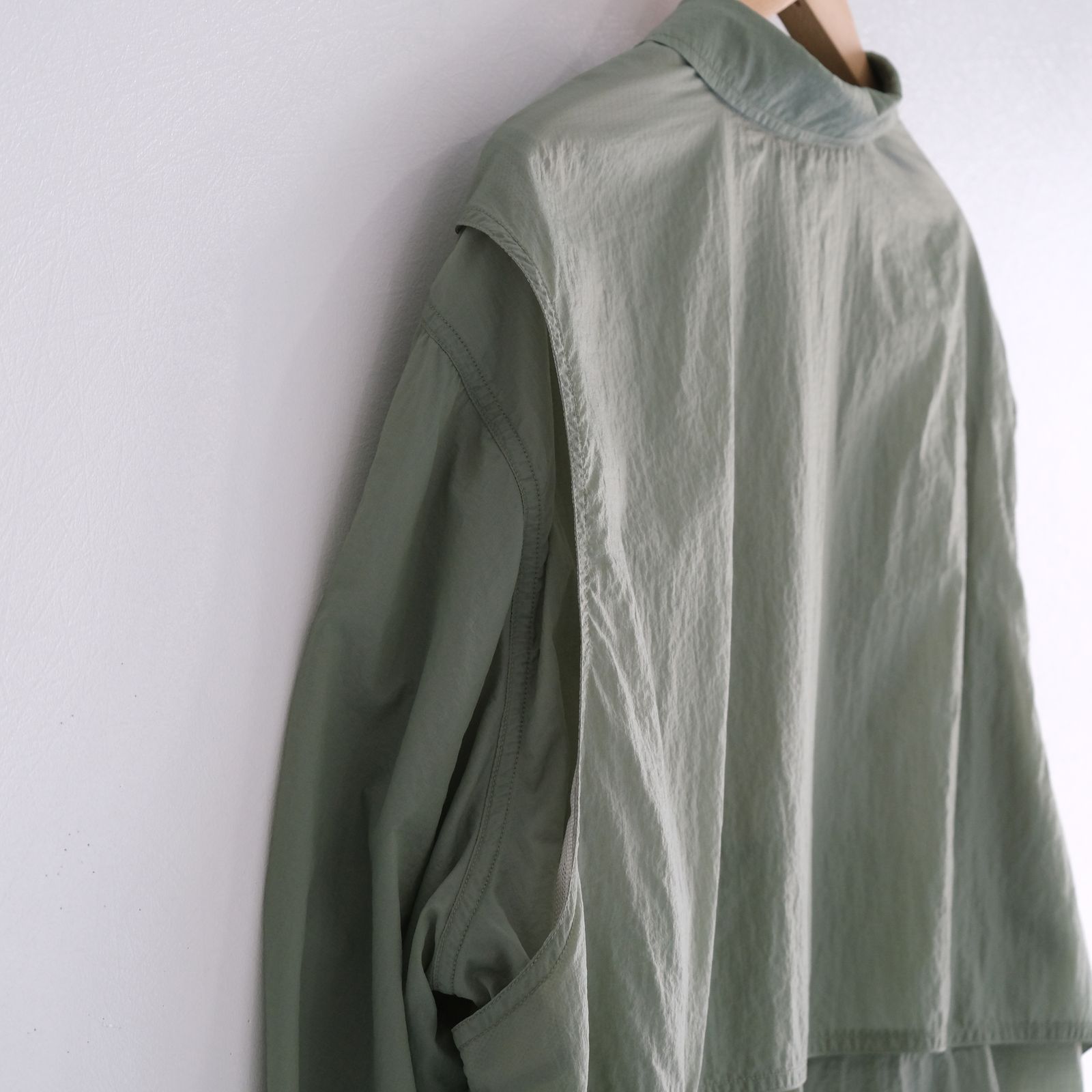 Photographer L/S Shirt Jacket / シャツジャケット / ナイロン / Light Green