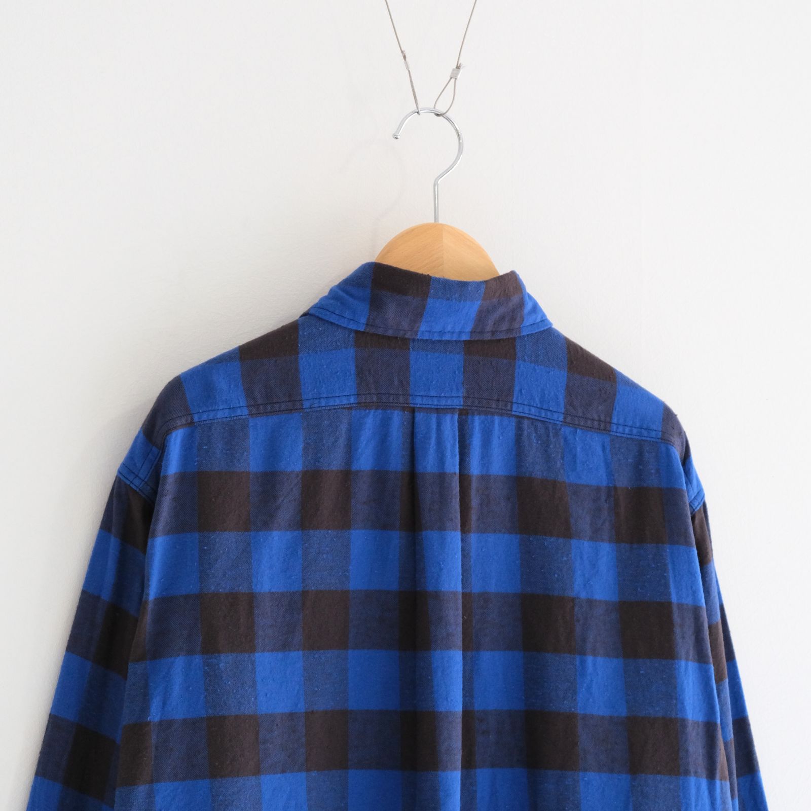 BUFFALO CHECK WORK SHIRTS ‐Cotton slub mix‐ / シャツ / バッファローチェック / Blue