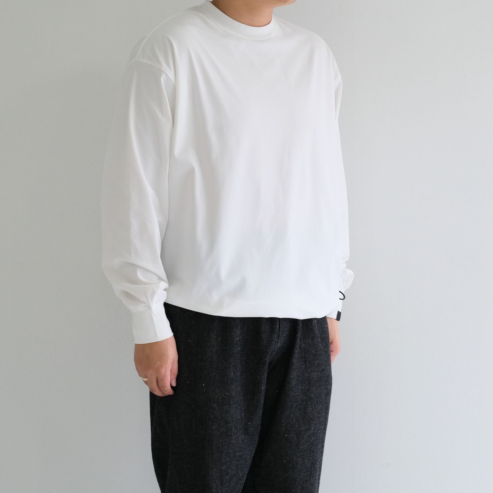 DRY DRAW CORD LONG SLEEVE T-SHIRTS / ロングスリーブTシャツ / UPF50＋ / 紫外線カット / OFF WHITE