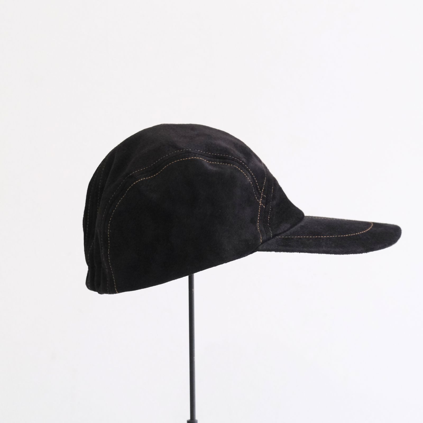 【残り1点】Leather Jet Cap（Black）