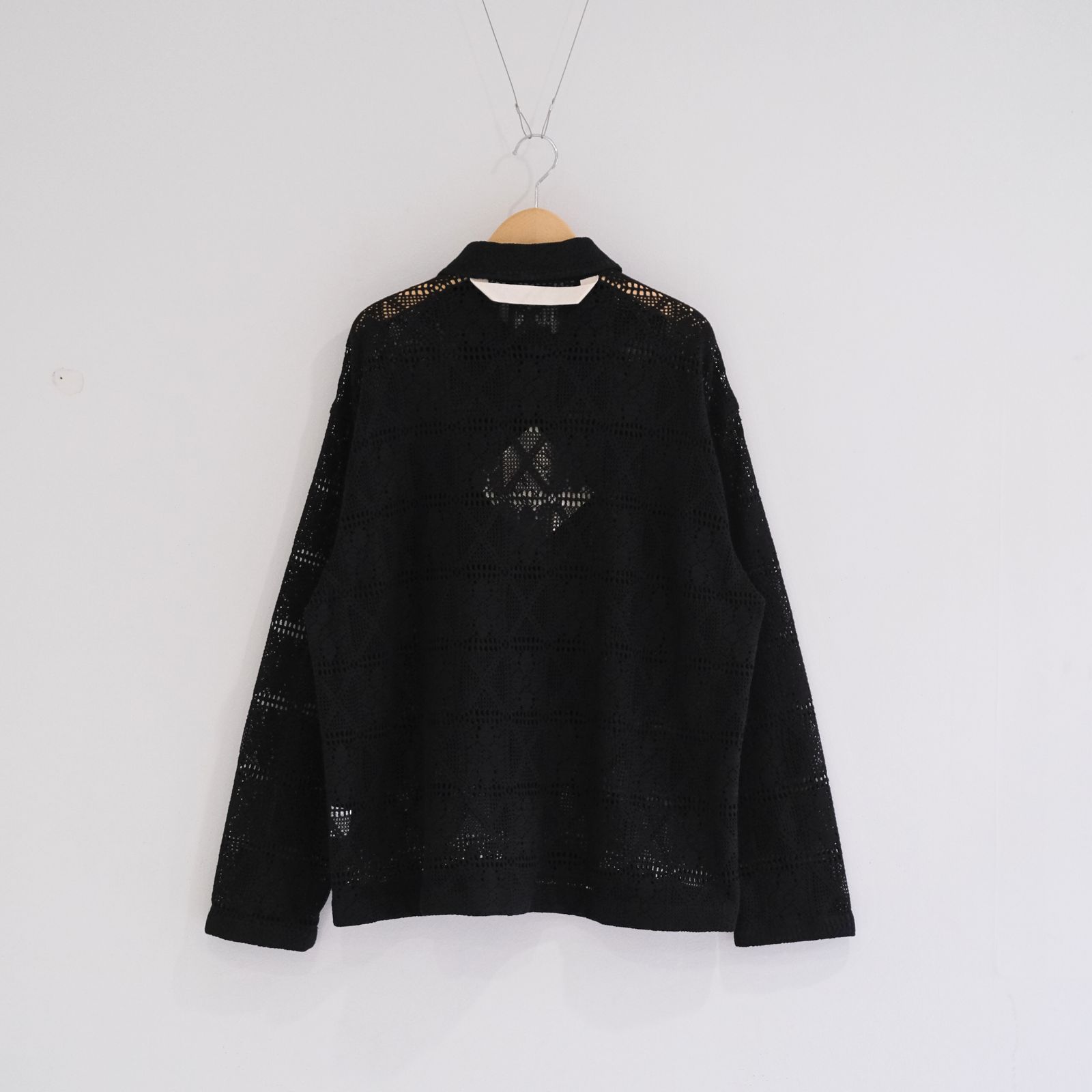 LAZY OVER SHIRKET / シャツ / レース / BLACK