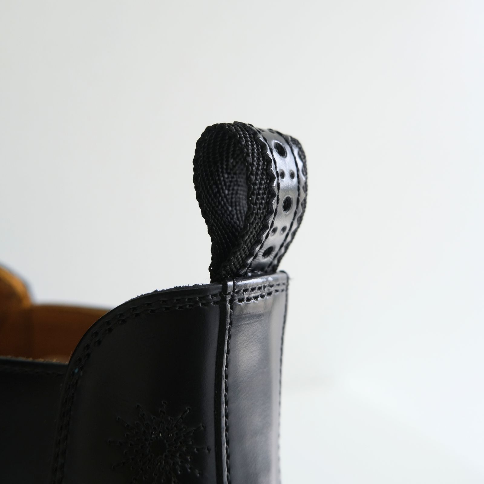 "HUNTER" Embroidered Front-zip Hunting Boots by HARUTA（BLACK）