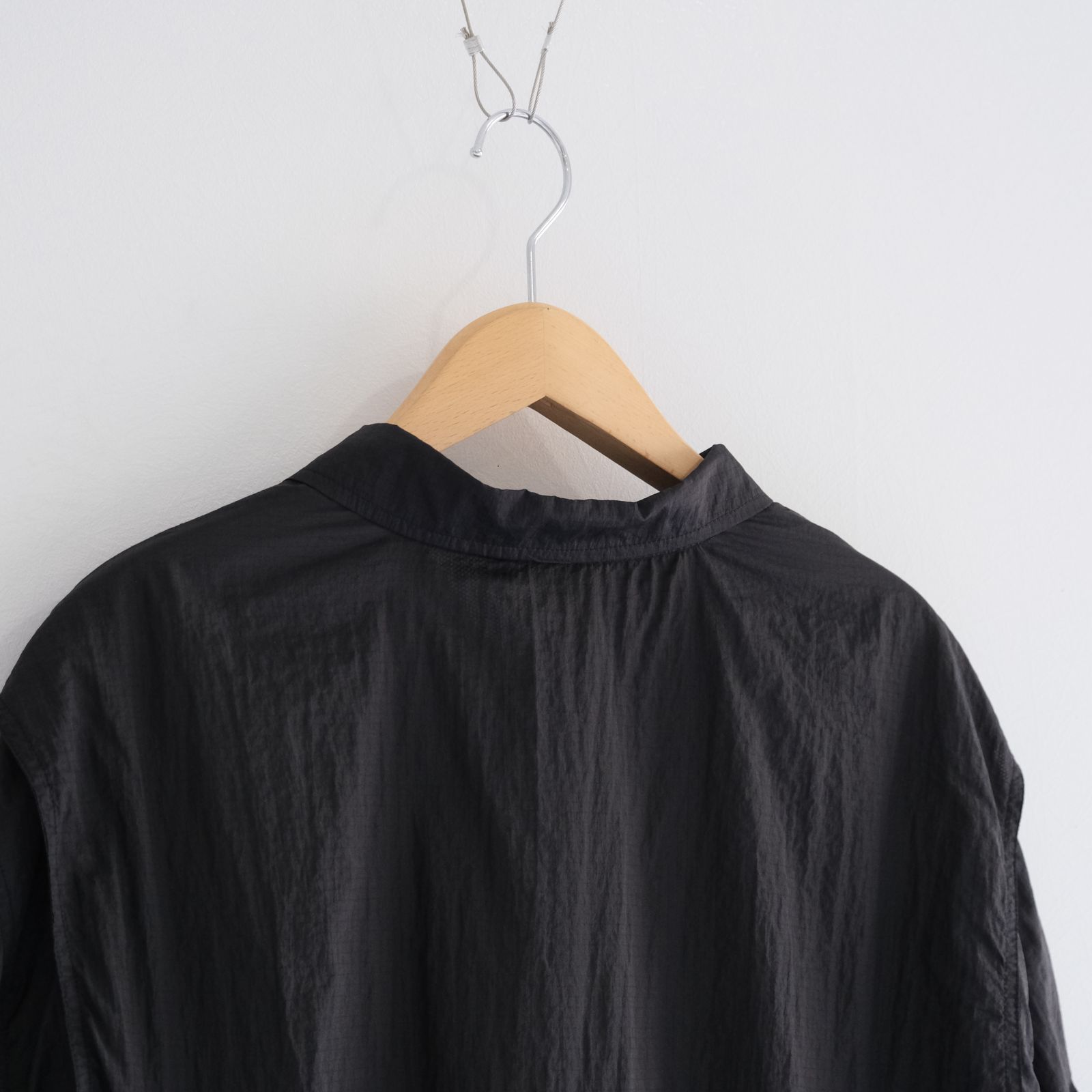 Photographer L/S Shirt Jacket / シャツジャケット / ナイロン / BLACK