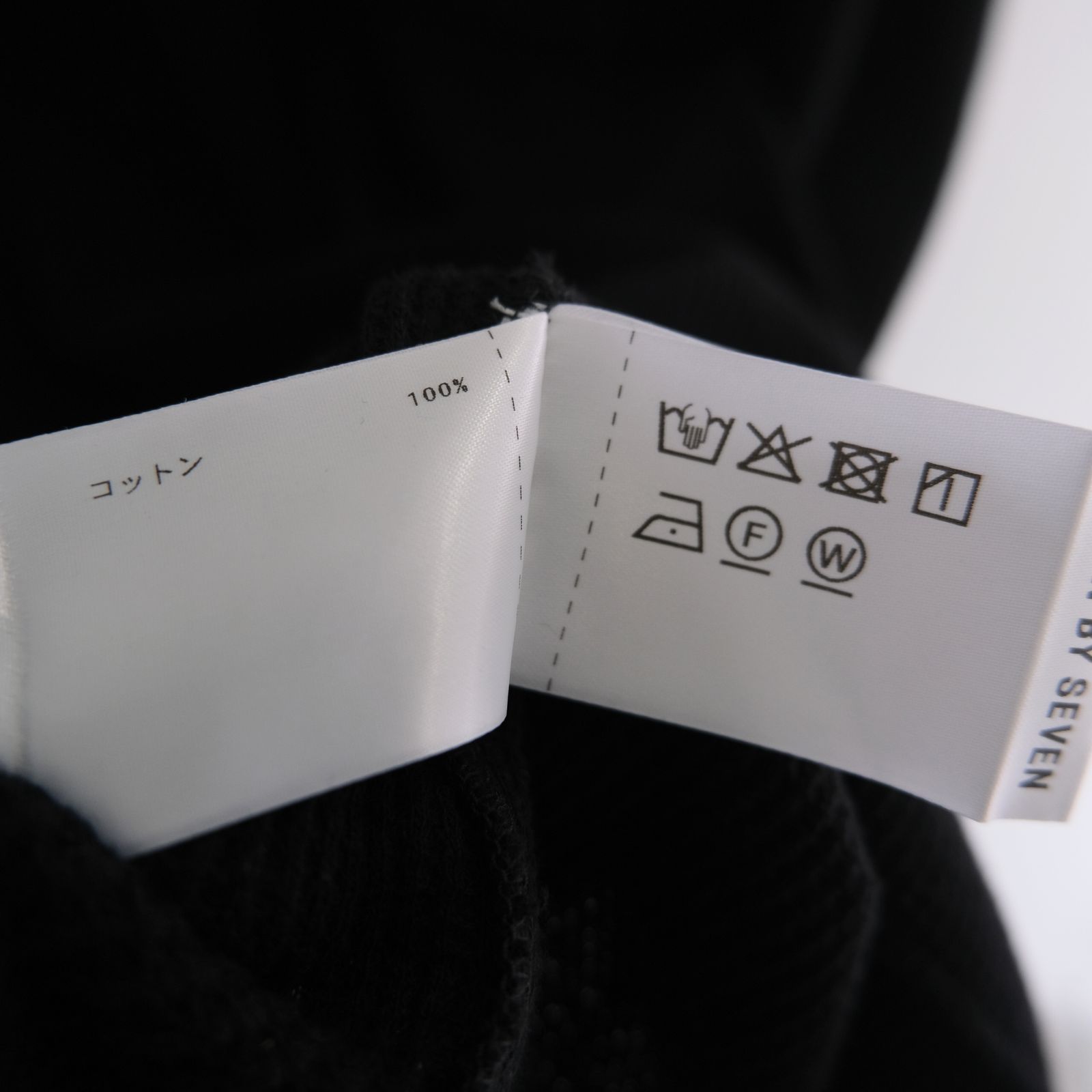 WRAP AROUND SLEEVELESS POCKET TEE ‐Recycle supima waffle‐ / ラップアラウンドスリーブレスポケットTEE ‐リサイクルスーピマワッフル‐（Black）