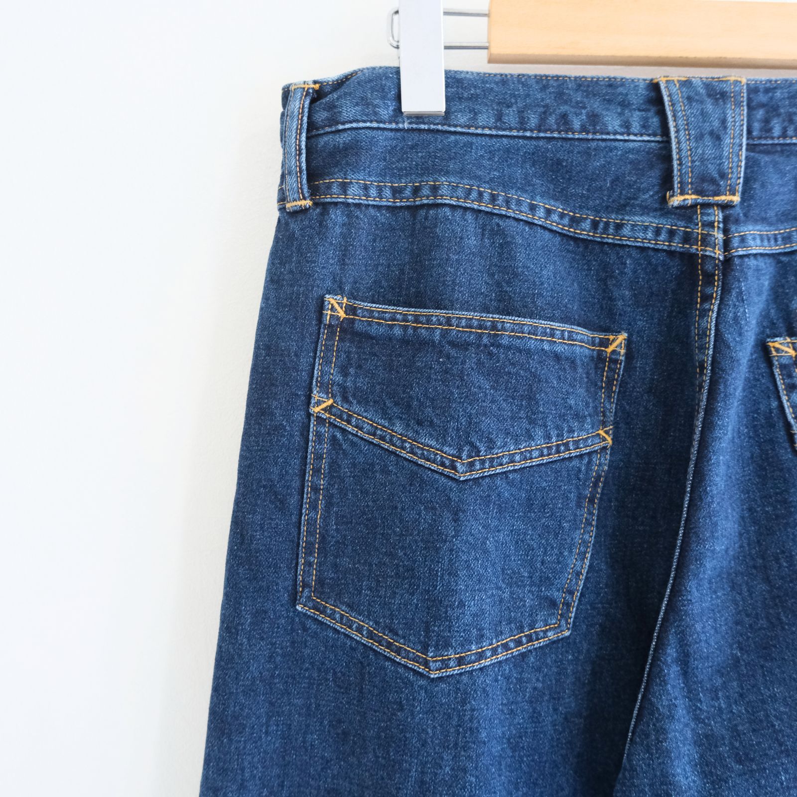 "JUDE II" LEATHER New Standard Straight by 12oz Denim（BLUE）