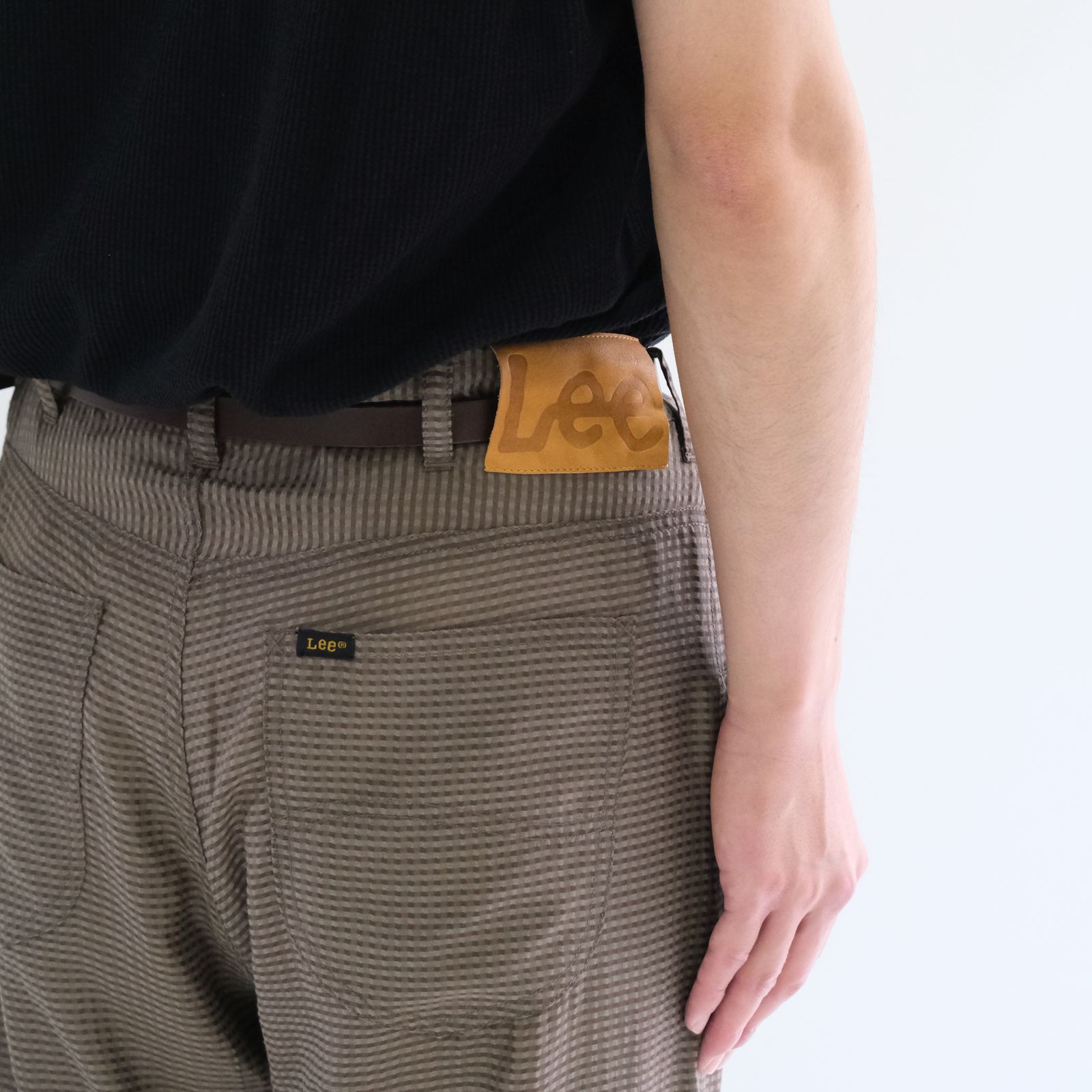 Lee / SEVEN BY SEVEN  / SHEER COWBOY PANTS ‐Gingham Check Indian fabric‐ /