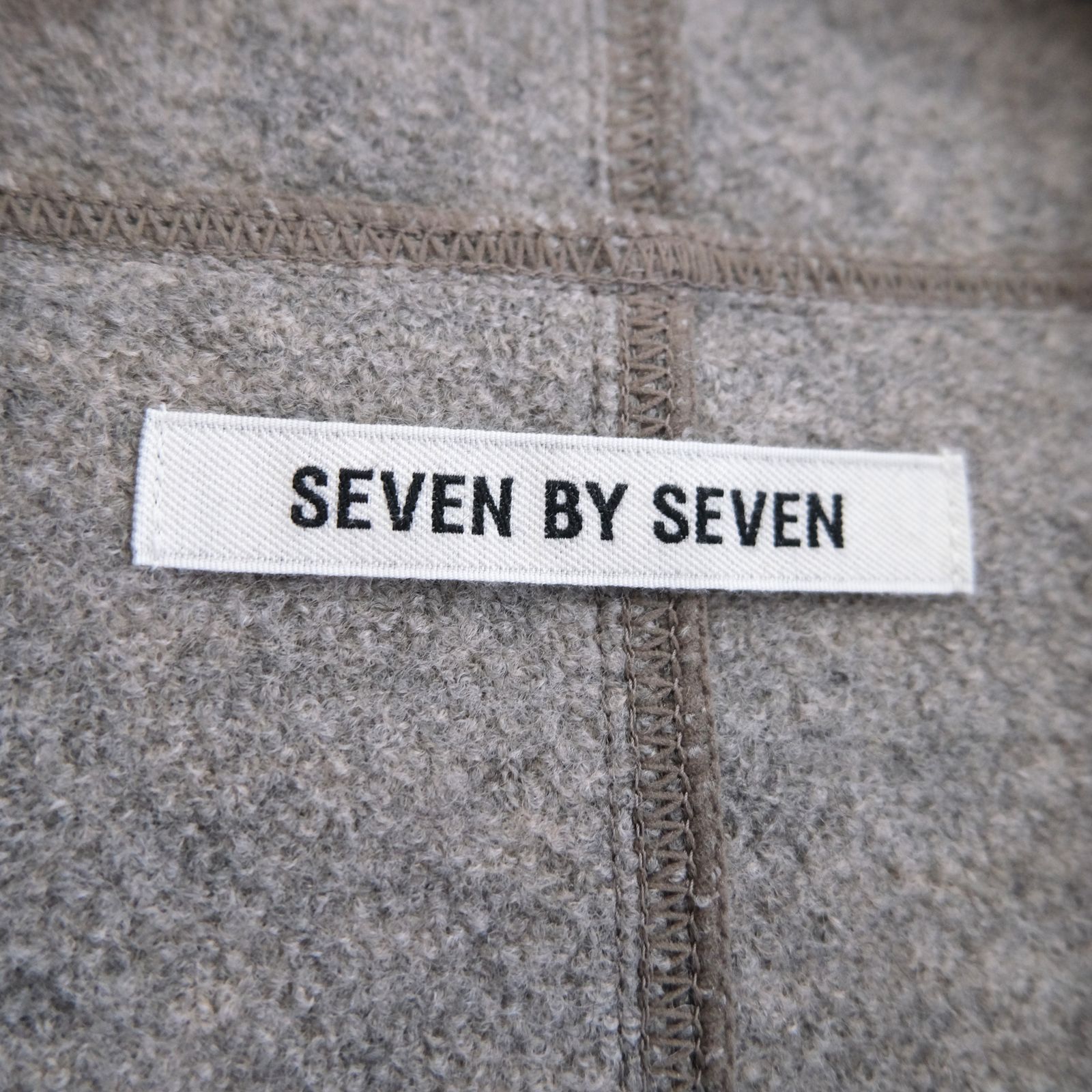 【残り1点】CARDIGAN JACKET  ‐Hard Twist Crepe Knit‐（Greige）