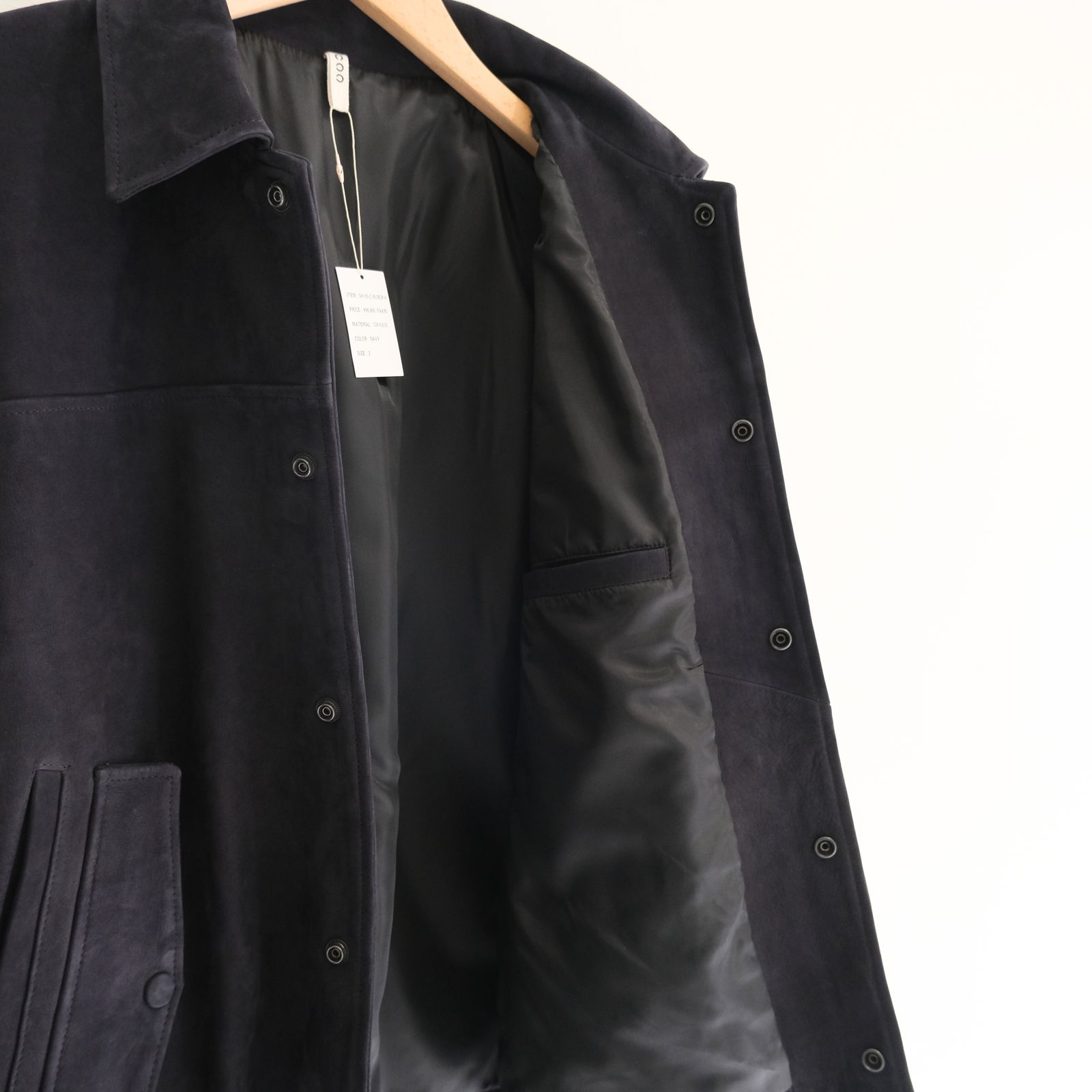 COACH JKT / ジャケット / コーチジャケット / レザージャケット / COW NUBUCK / 牛革 / NAVY