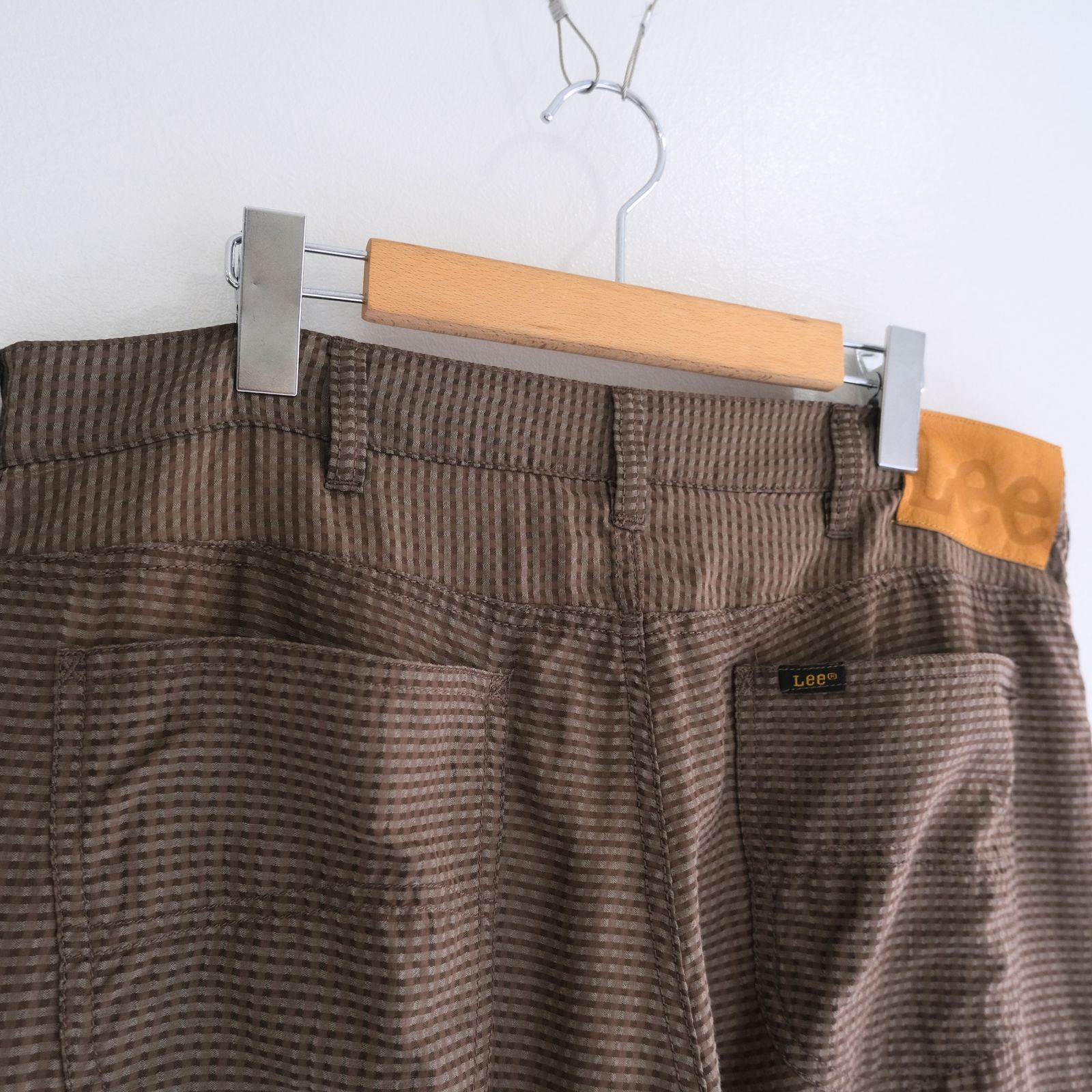 Lee / SEVEN BY SEVEN  / SHEER COWBOY PANTS ‐Gingham Check Indian fabric‐ /