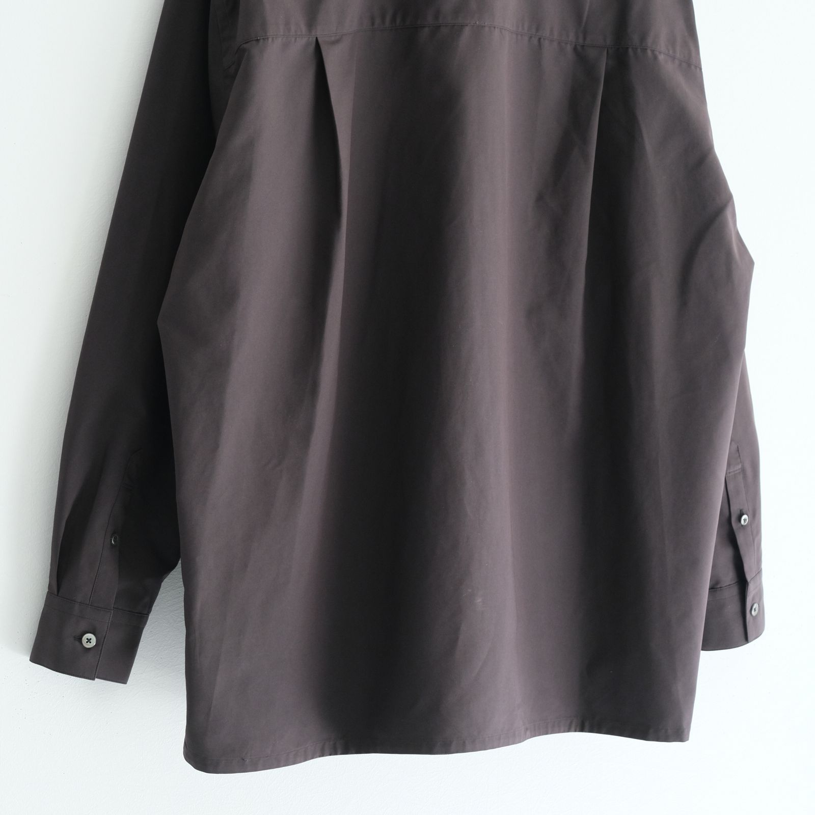 Peach back twill - Rob / シャツ / ポリエステル / ナイロン / Charcoal black