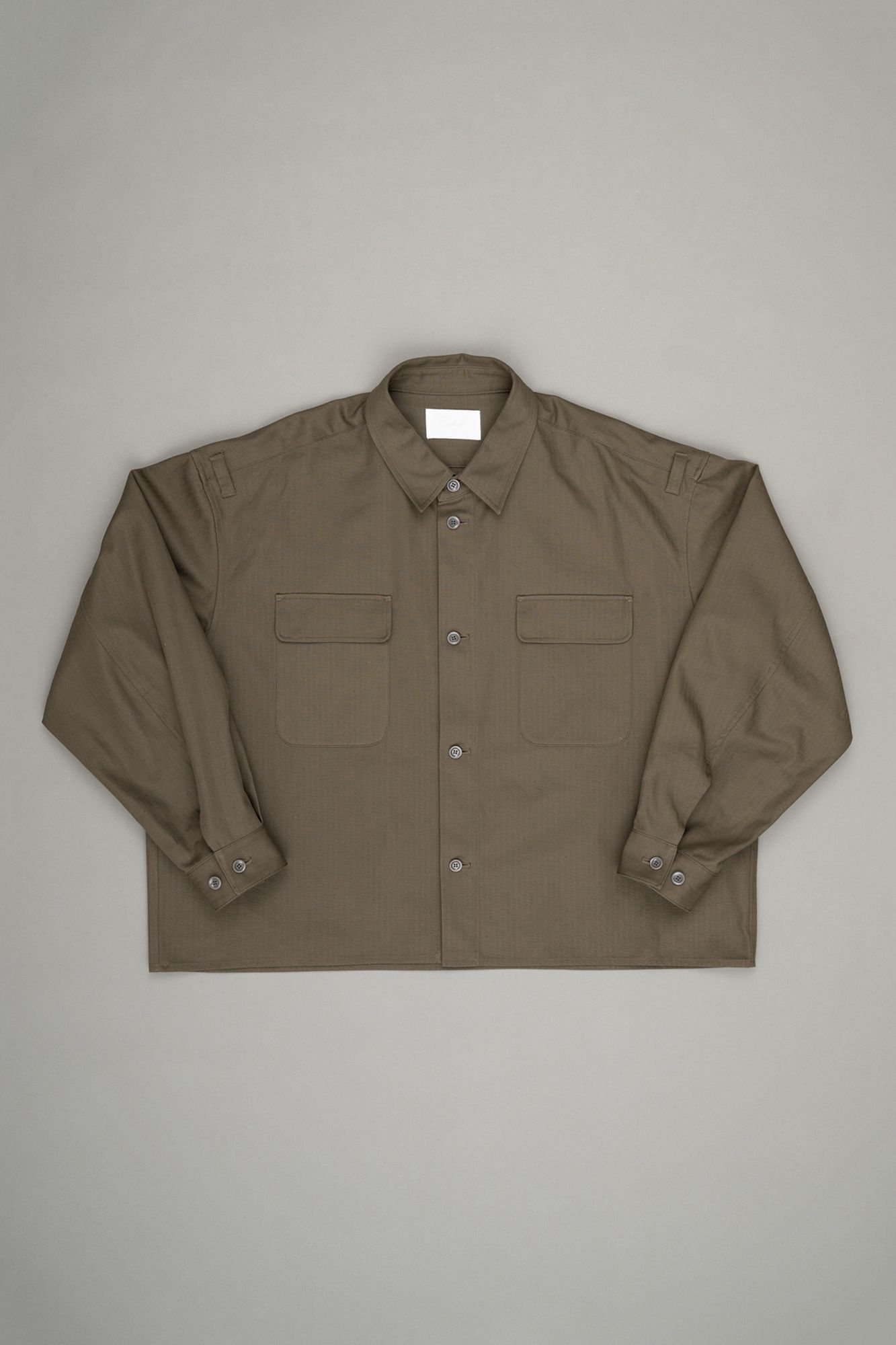 Over Officer Shirt Jacket（Khaki）