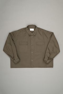 Over Officer Shirt Jacket（Khaki）