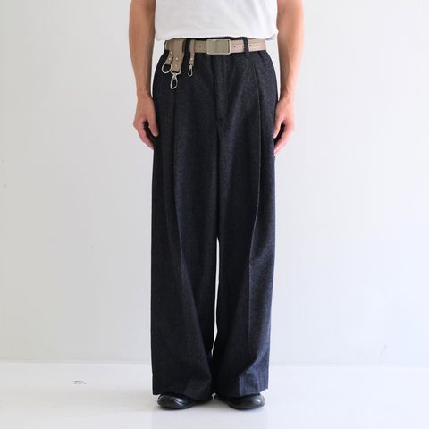 【残り1点】Tucked Wide Trousers / タクト ワイド トラウザー（Indigo）