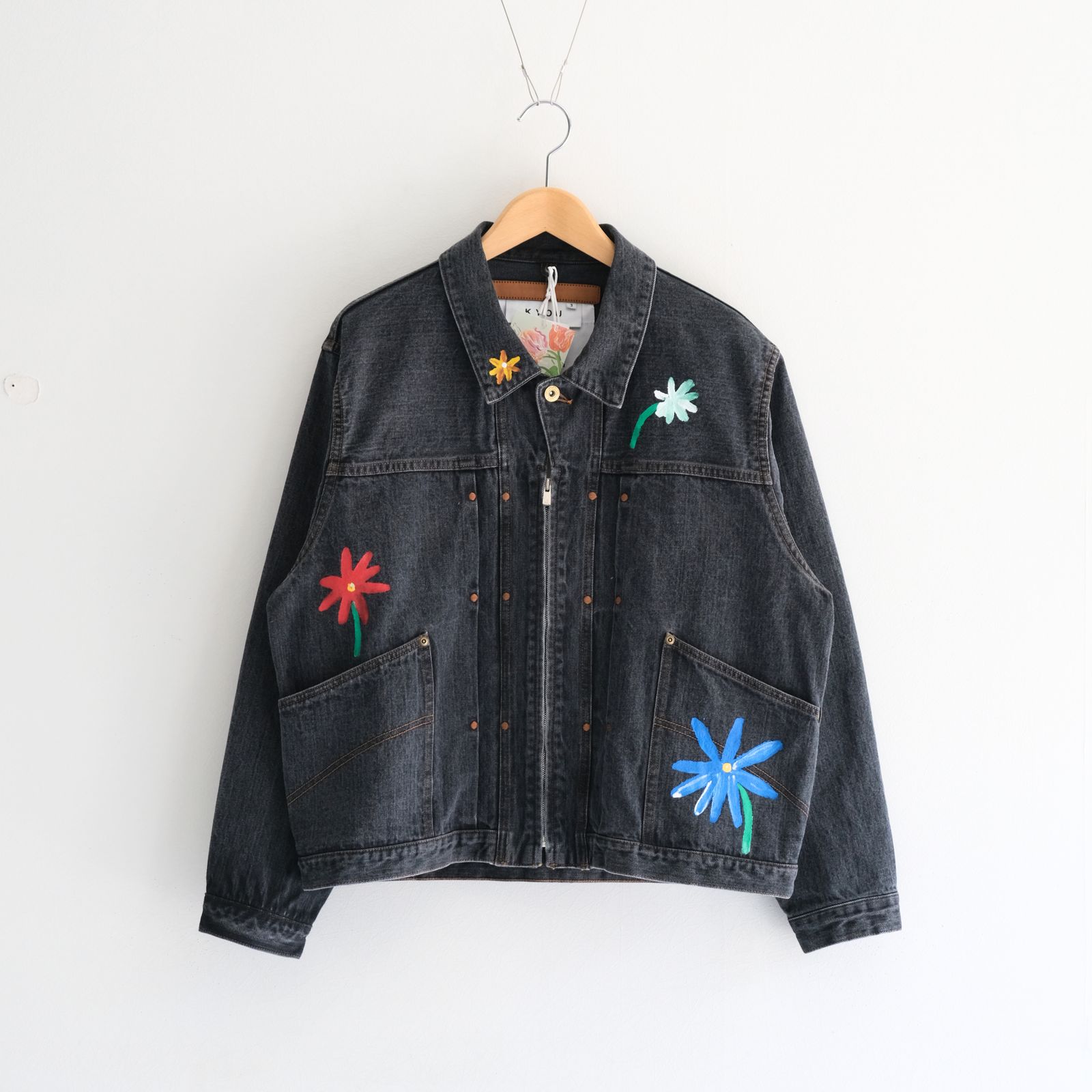 "ROEBUCK" Type-50s Hand Painted Jacket feat. MIO YAMAMOTO / 「ROEBUCK」タイプ50s ハンドペイントジャケット feat. ミオ ヤマモト（BLACK）