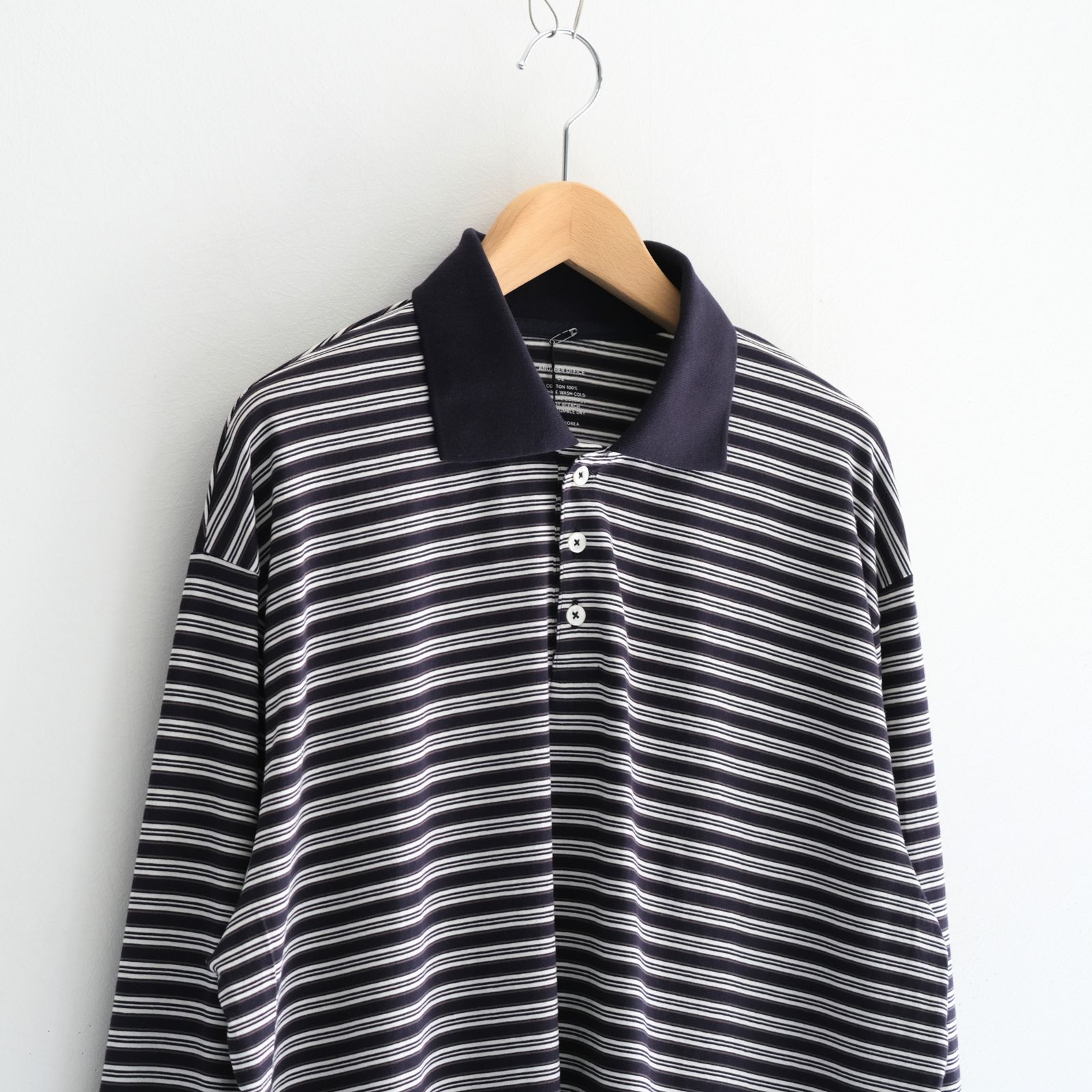 Brief Stripe Rugby TEE / ブリーフストライプラグビーTシャツ（NAVY）