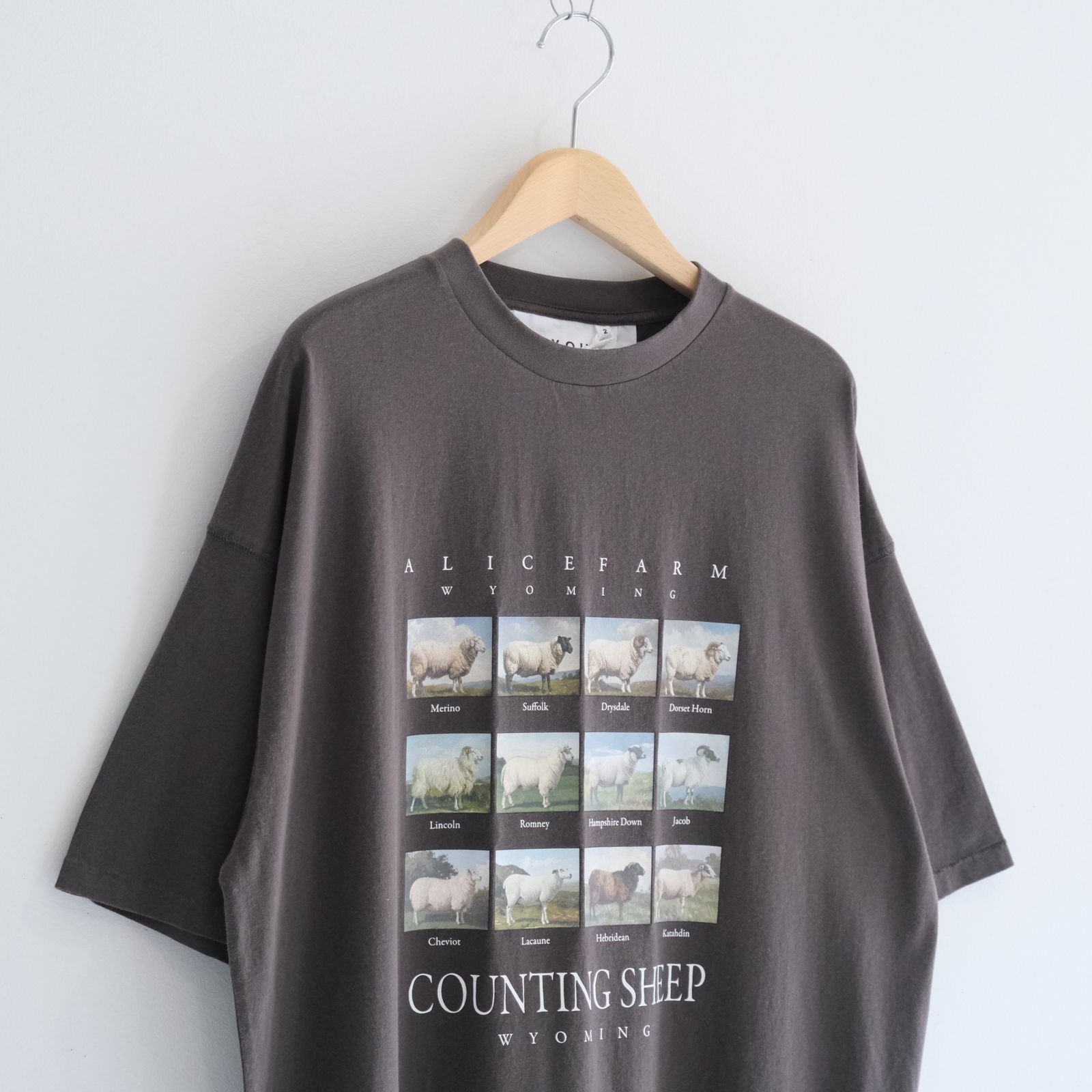 "TEE-NS".11 Counting sheep Tee / "TEE-NS".11 カウンティング シープ Tシャツ（BLACK）