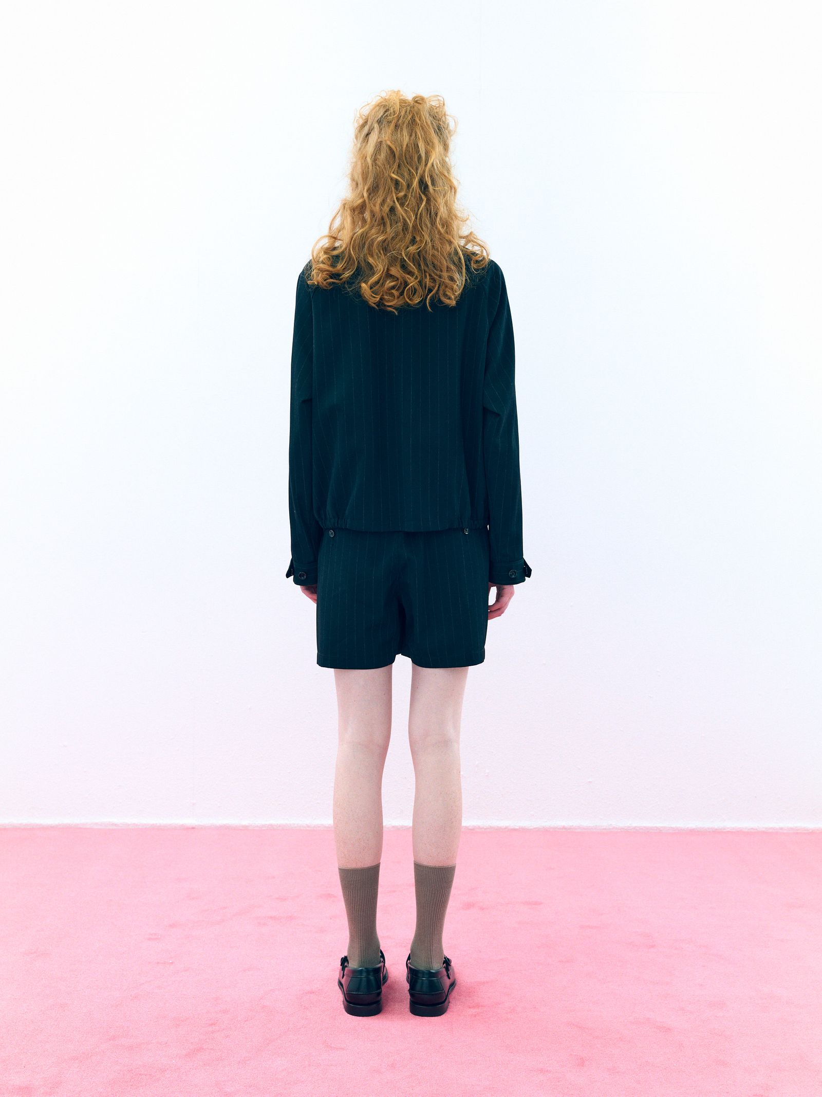 Dressy Easy Shorts（Black Stripe）